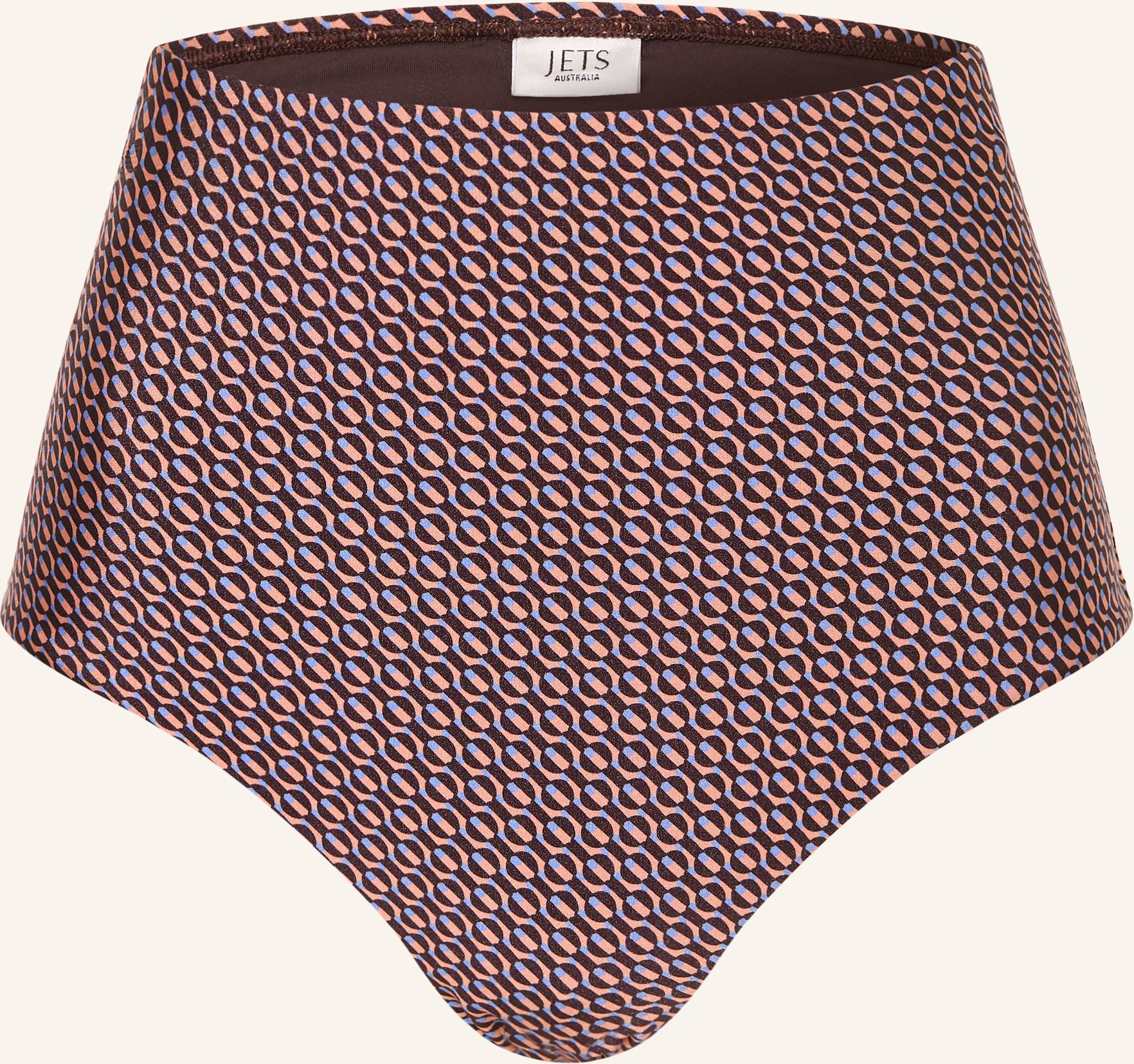 Jets Australia High-Waist-Bikini-Hose Desert Geo braun