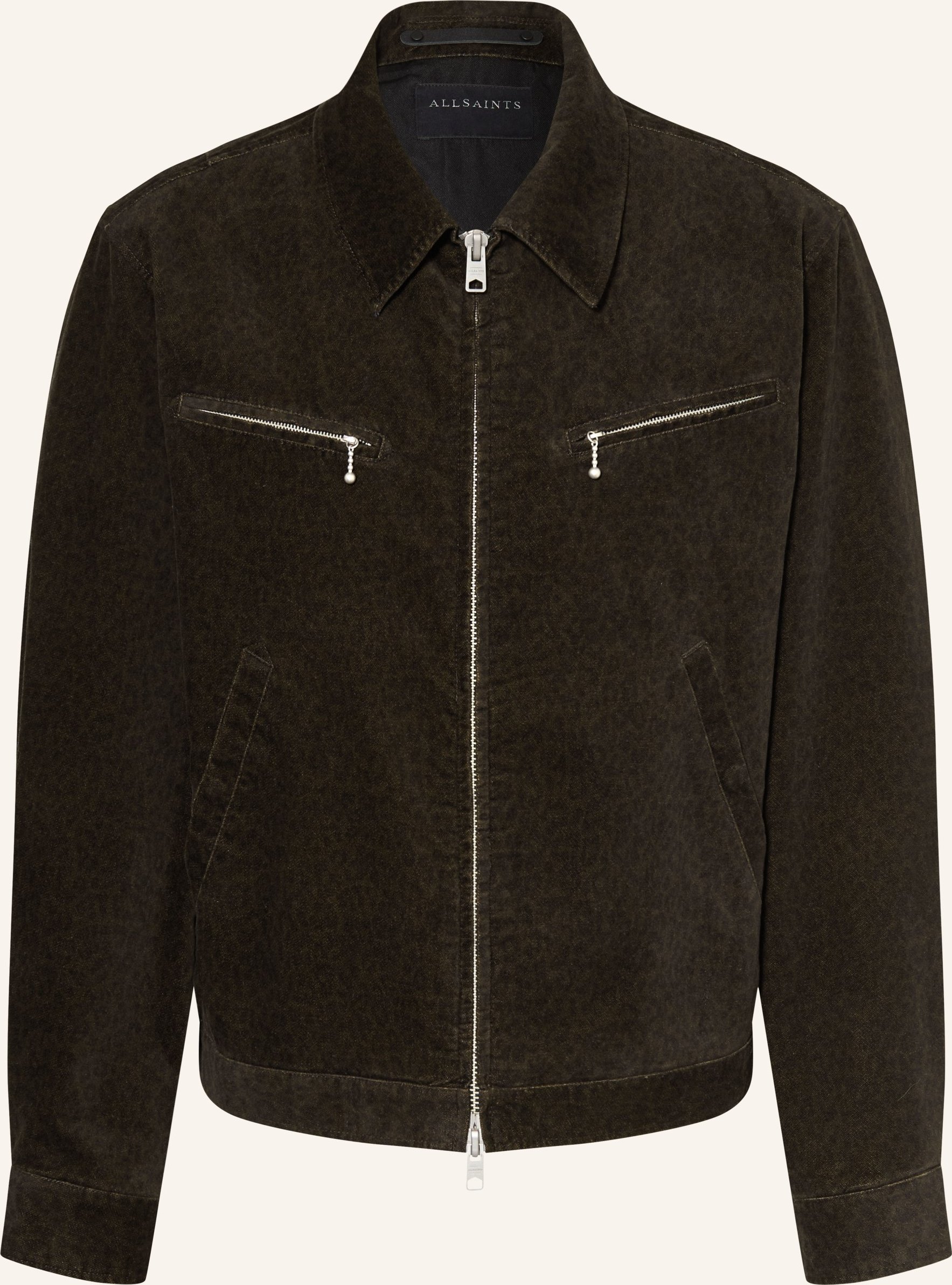 Allsaints Samt-Overjacket Korey braun