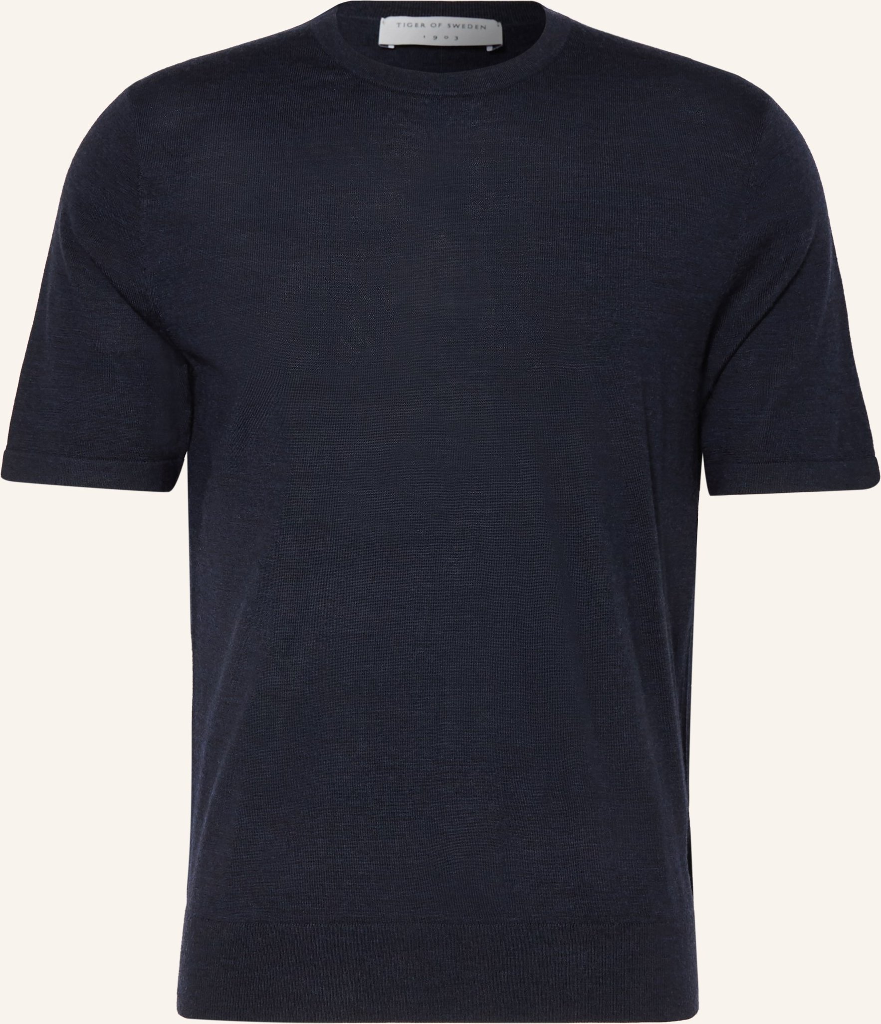 Tiger Of Sweden Strickshirt Connor Aus Merinowolle blau