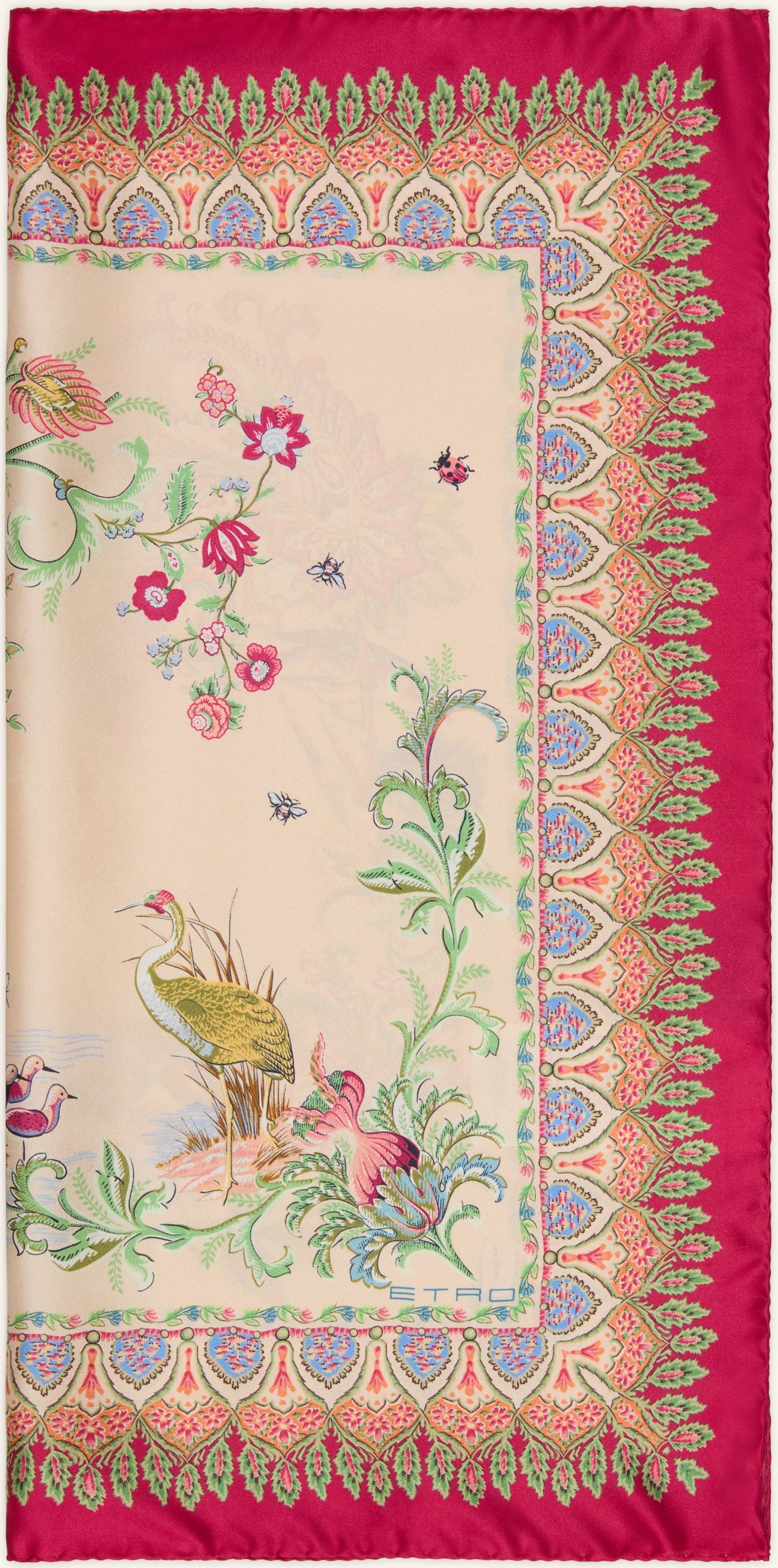 Etro Seidentuch Rigoletto pink