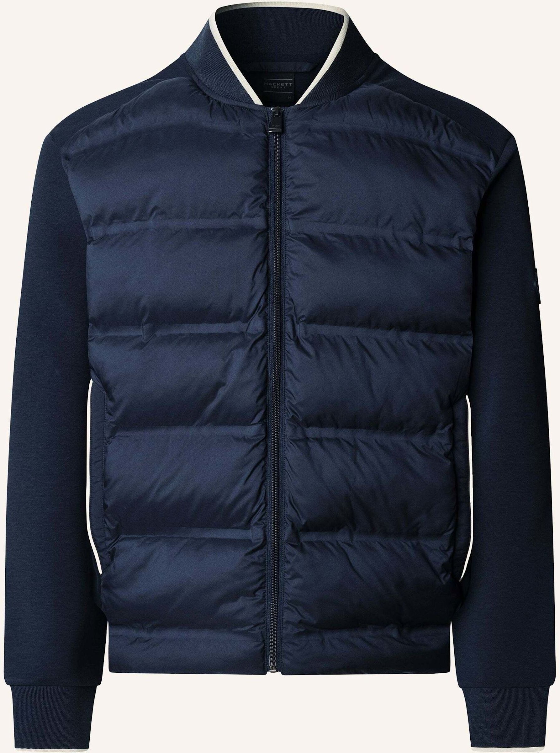 Hackett London Hoodiejacke Hs Quilt Bomber Fz blau