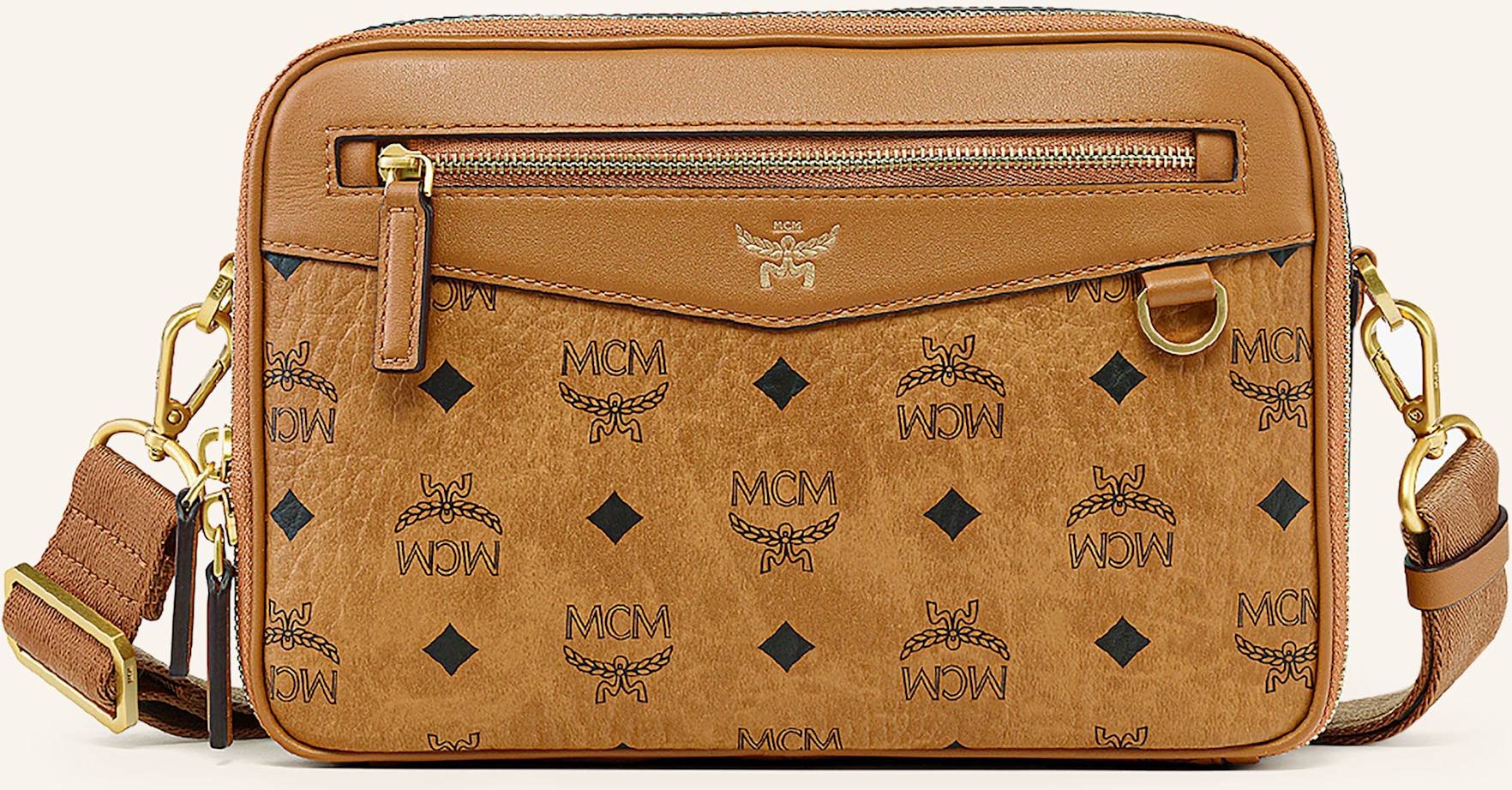 Mcm Umhängetasche Diamond Small braun