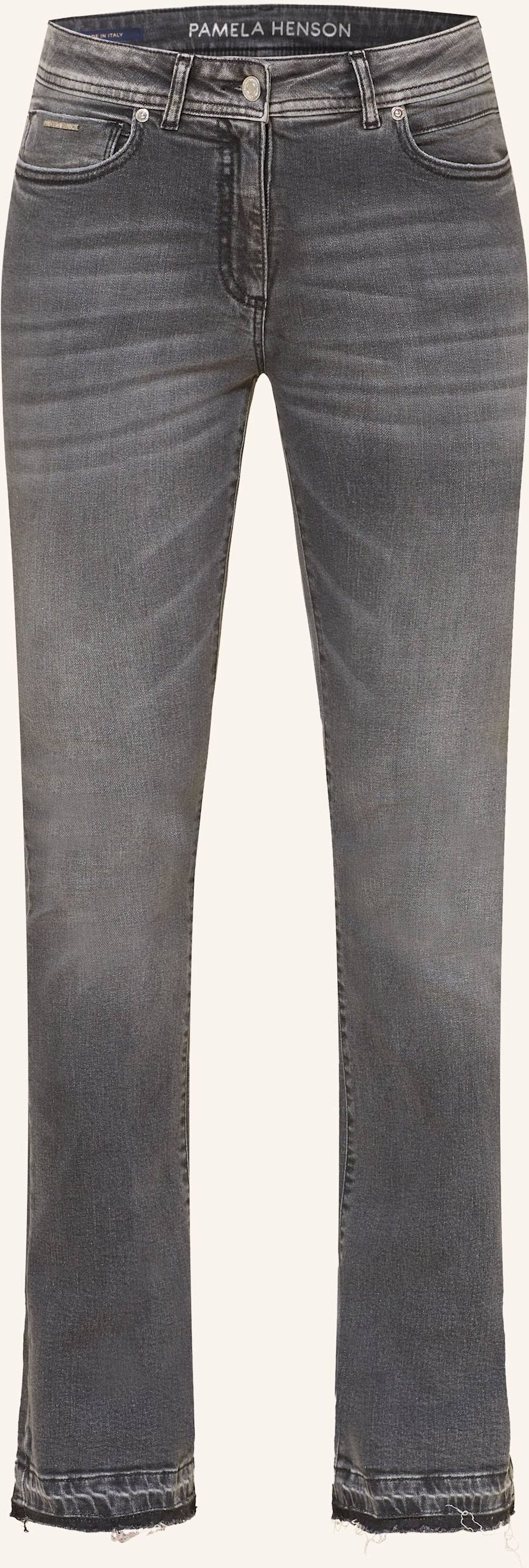 Pamela Henson Flared Jeans grau