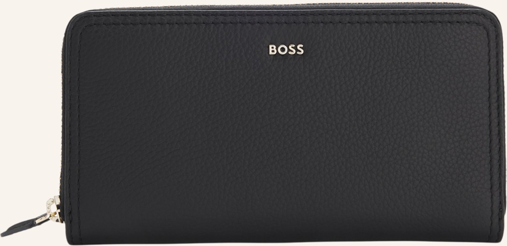 Boss Brieftasche Lenah Ziparound schwarz