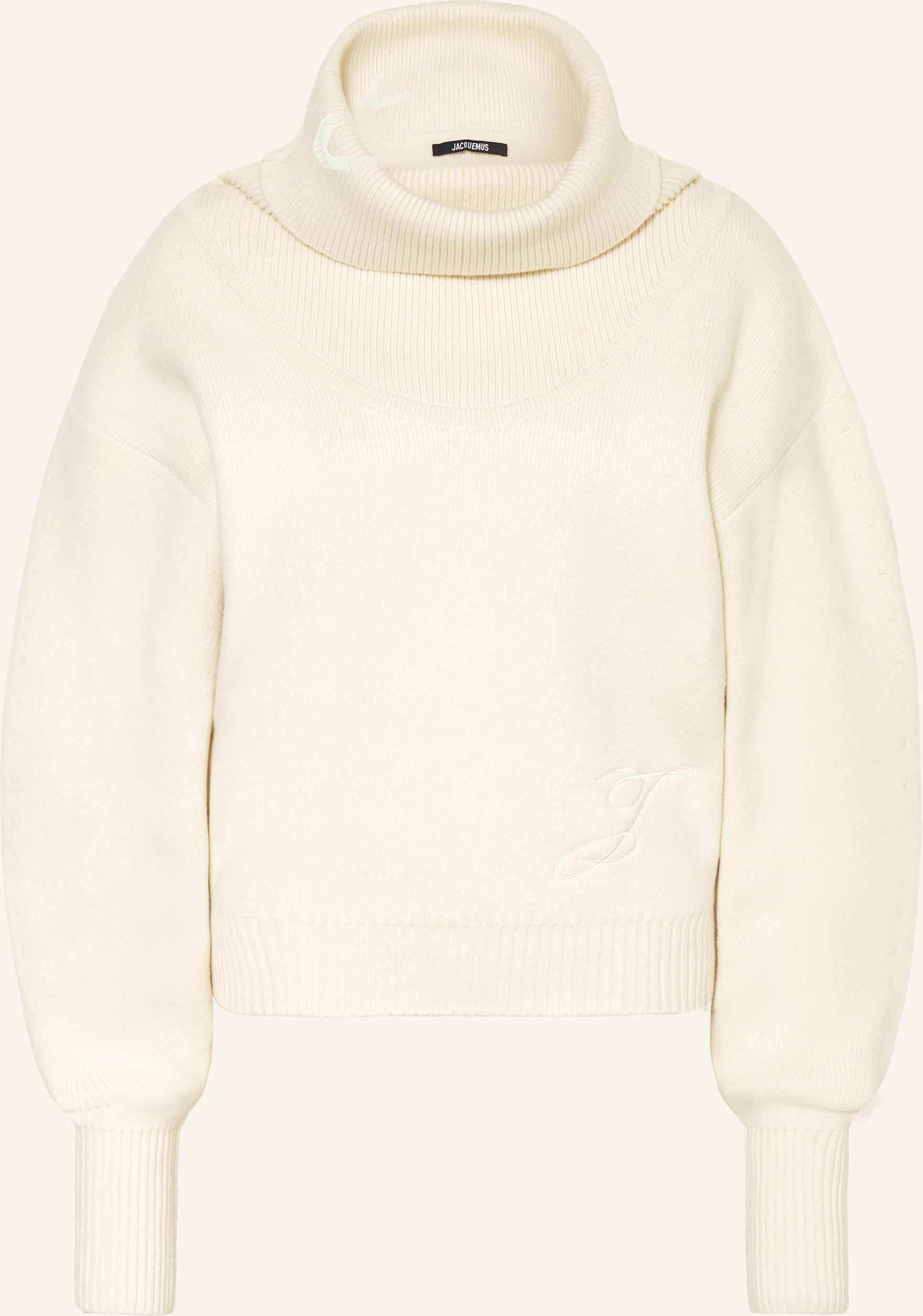Thumbnail - Jacquemus Rollkragen-Pullover weiss