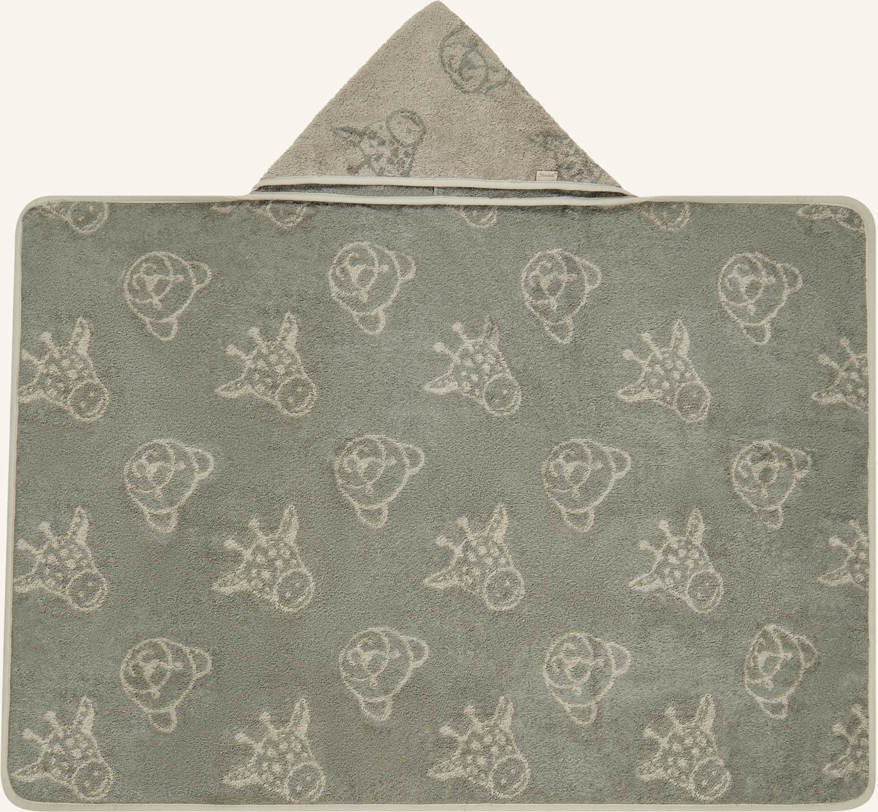 Sterntaler Kapuzenbadetuch 100X70 Cm Löwe Leo grau