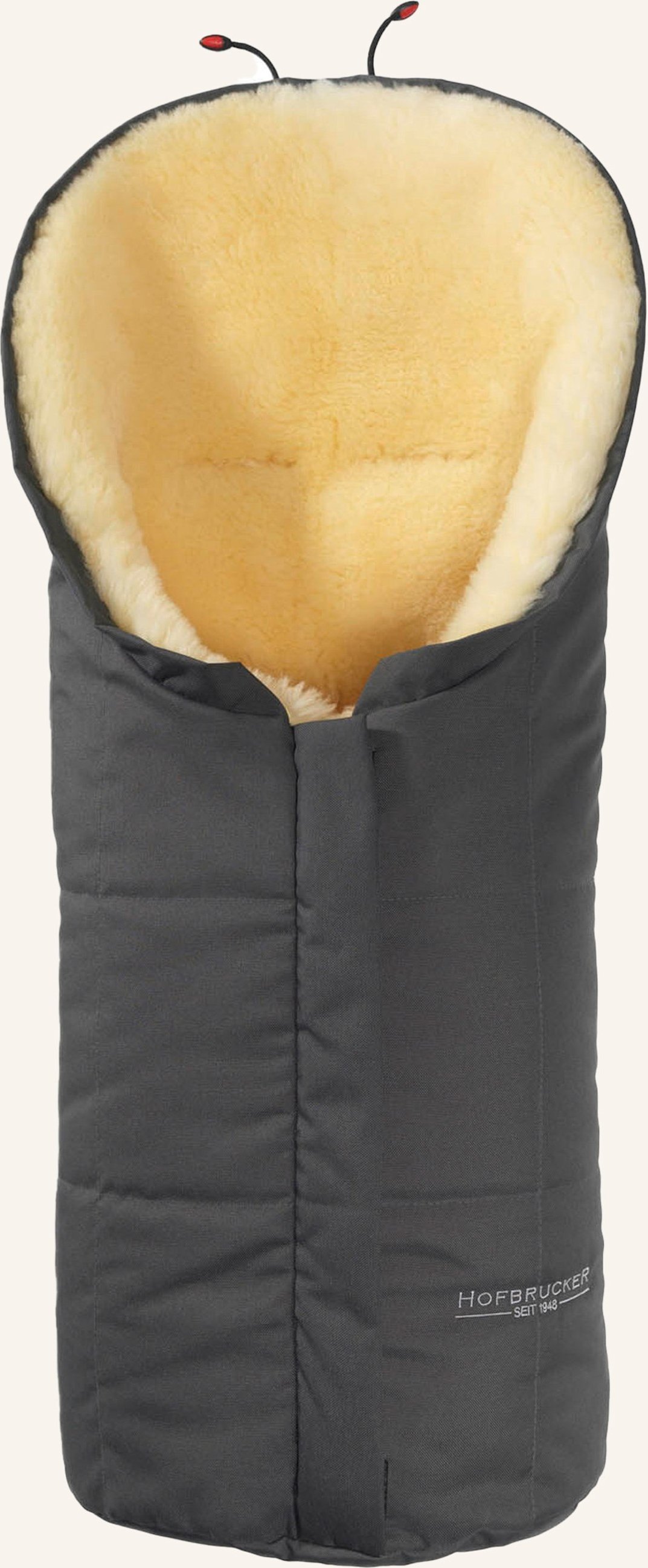 Thumbnail - Hofbrucker Fußsack Aus Lammfell Eskimo grau