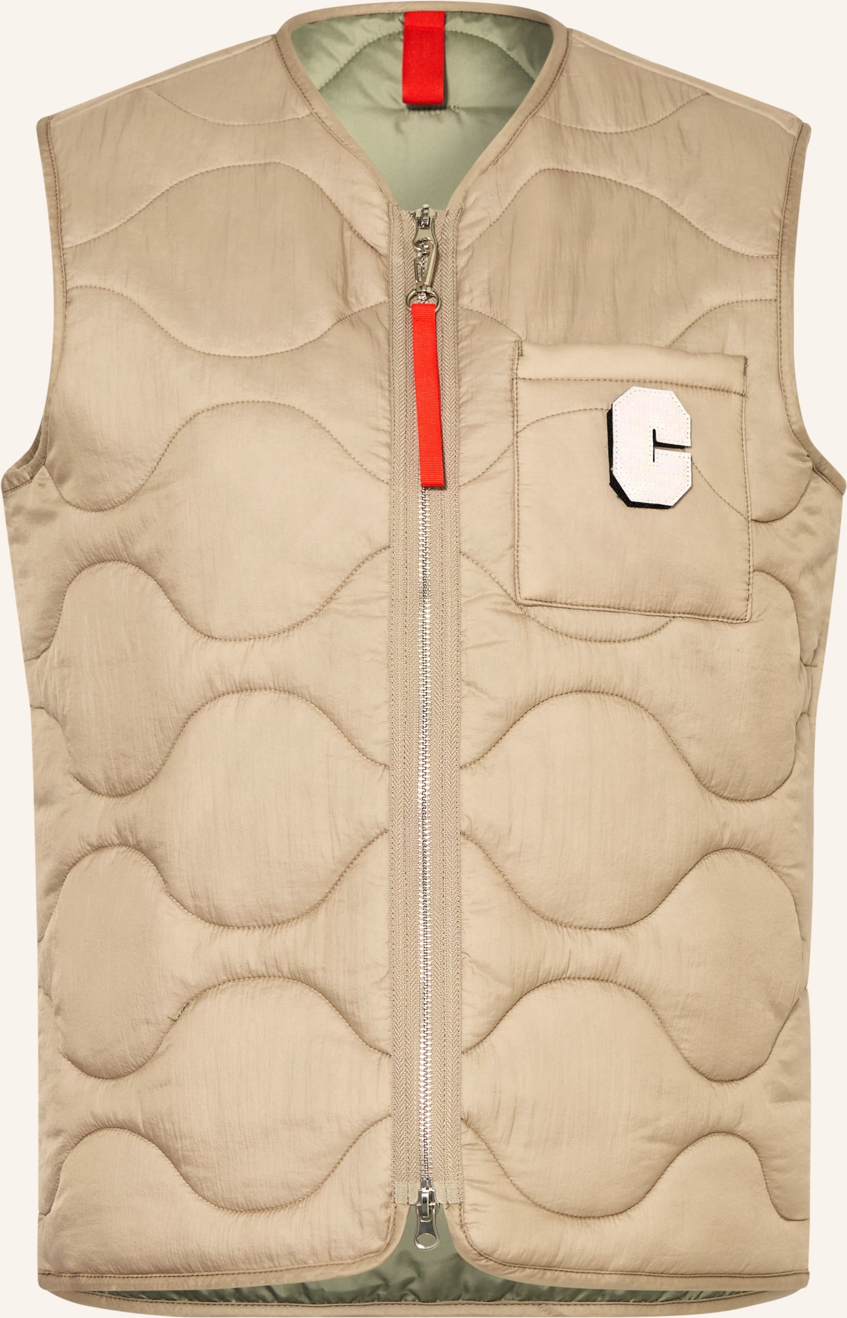 No.1 Como Steppweste Lyss Mit Pailletten beige