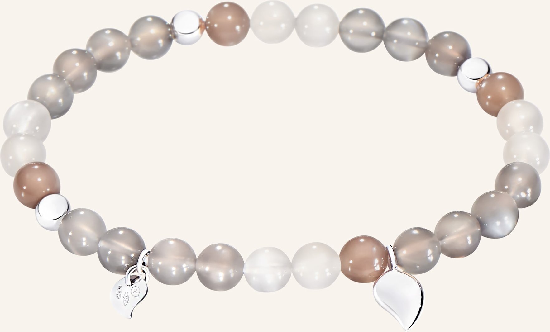 Tamara Comolli Armband Bracelet India 'Cashmere' Drop Medium Aus 18 Karat Weißgold Und Mondsteinen silber