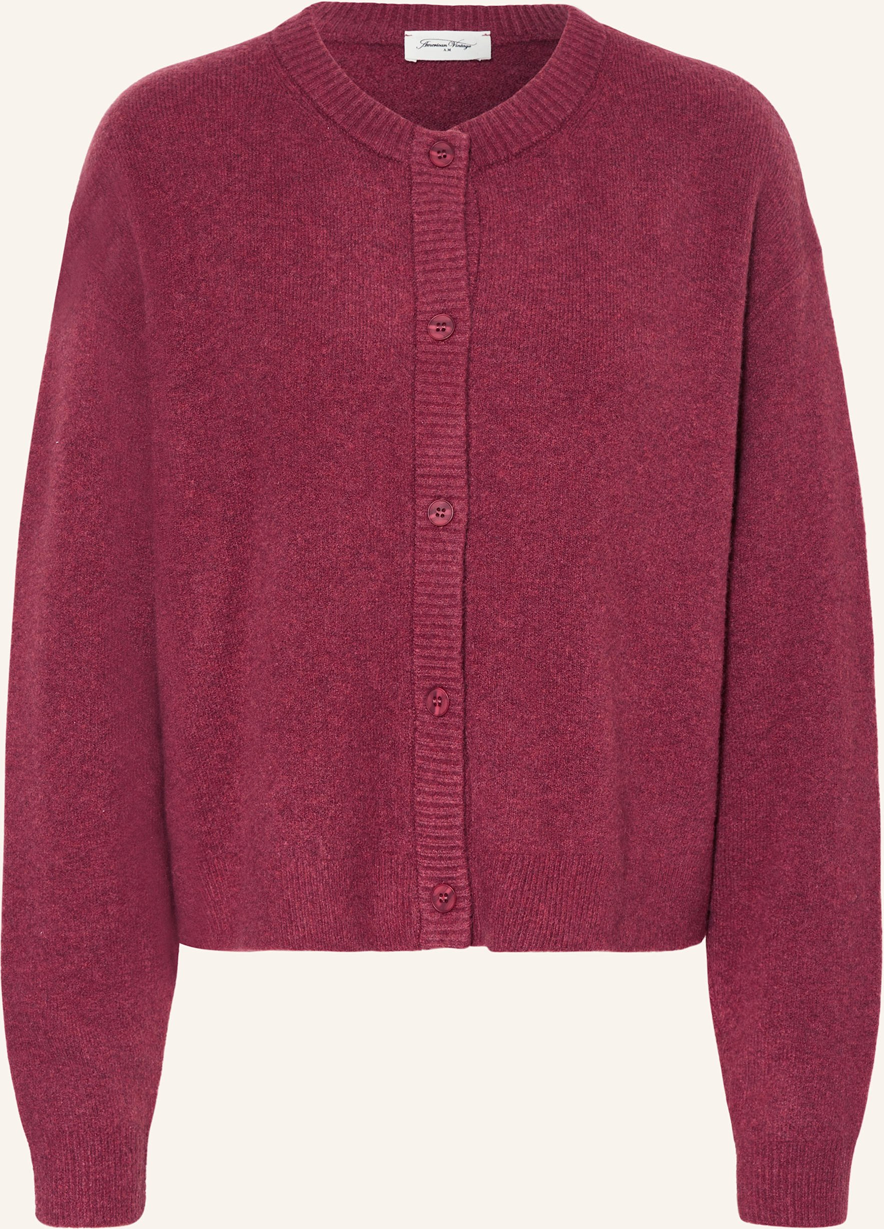 American Vintage Strickjacke Damsville rot