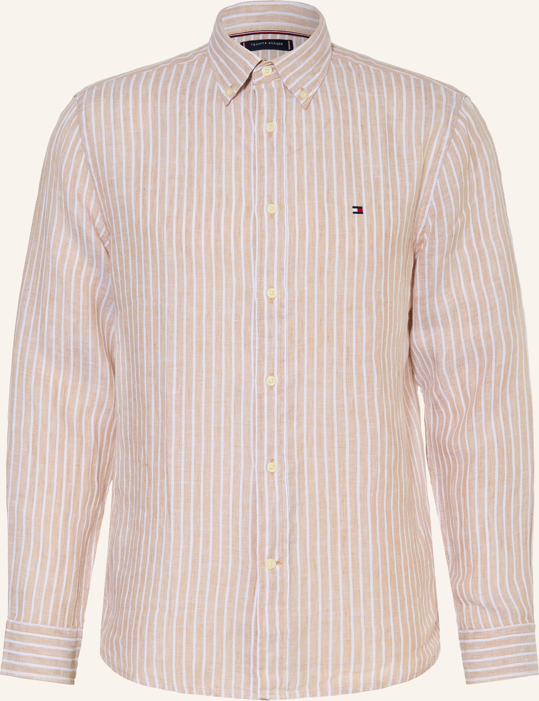 Tommy Hilfiger Leinenhemd Regular Fit beige