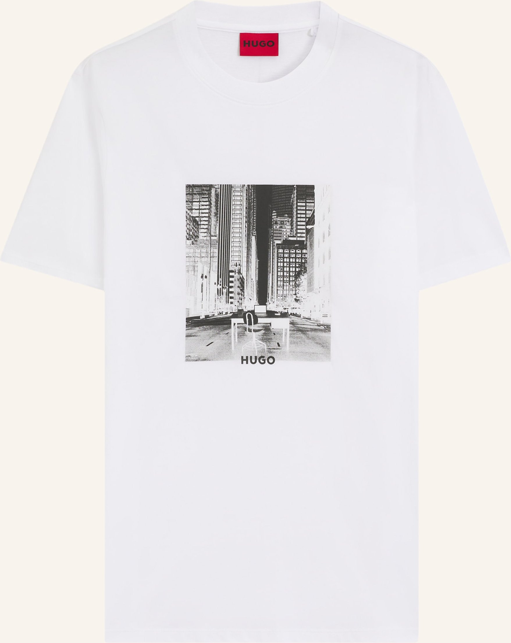 Hugo T-Shirt Deyss Regular Fit weiss