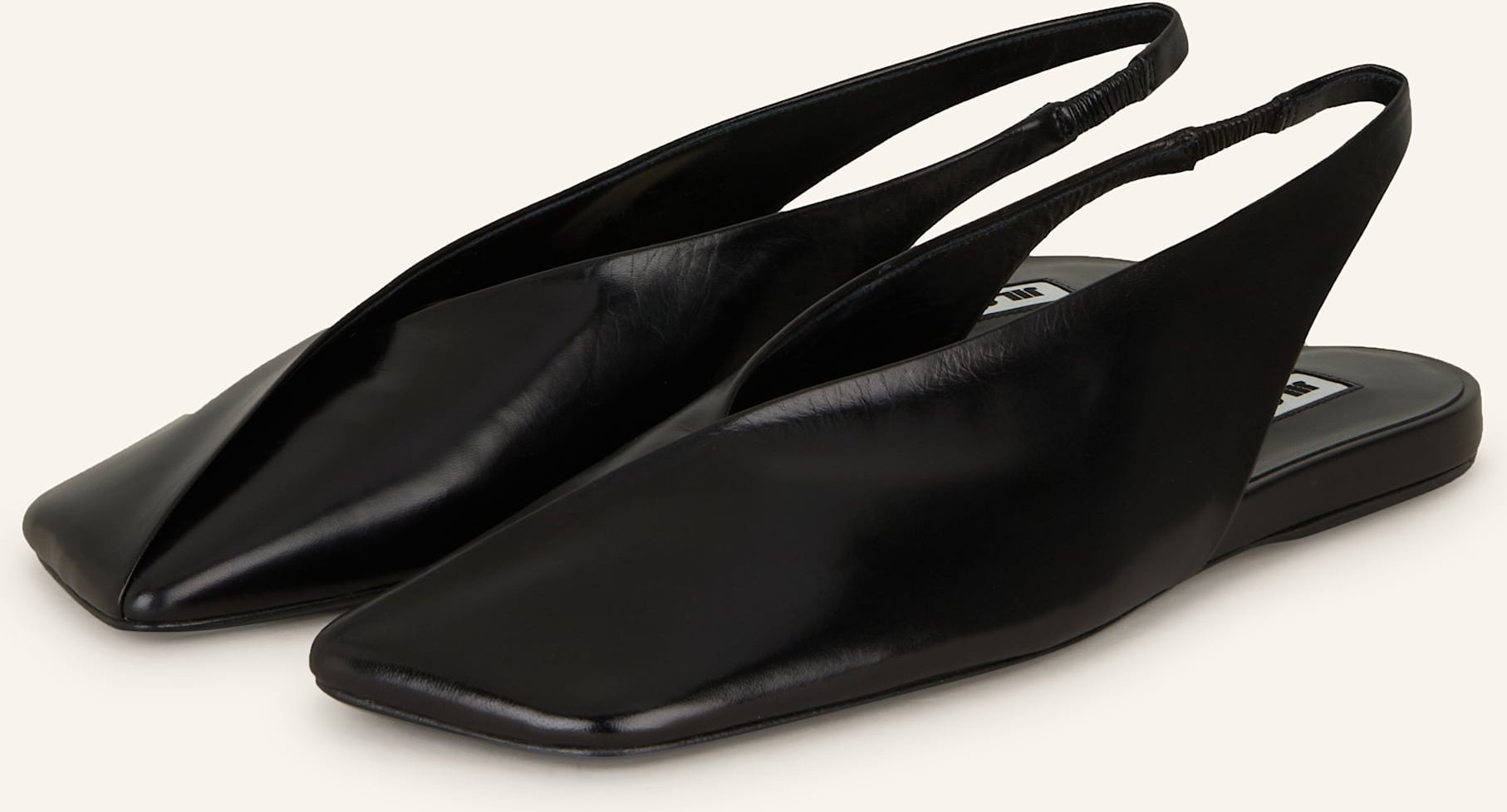 Thumbnail - Jil Sander Slingballerinas schwarz