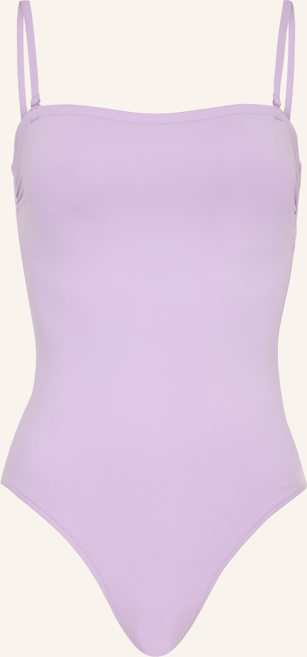Vilebrequin Bandeau-Badeanzug Solid Facette lila