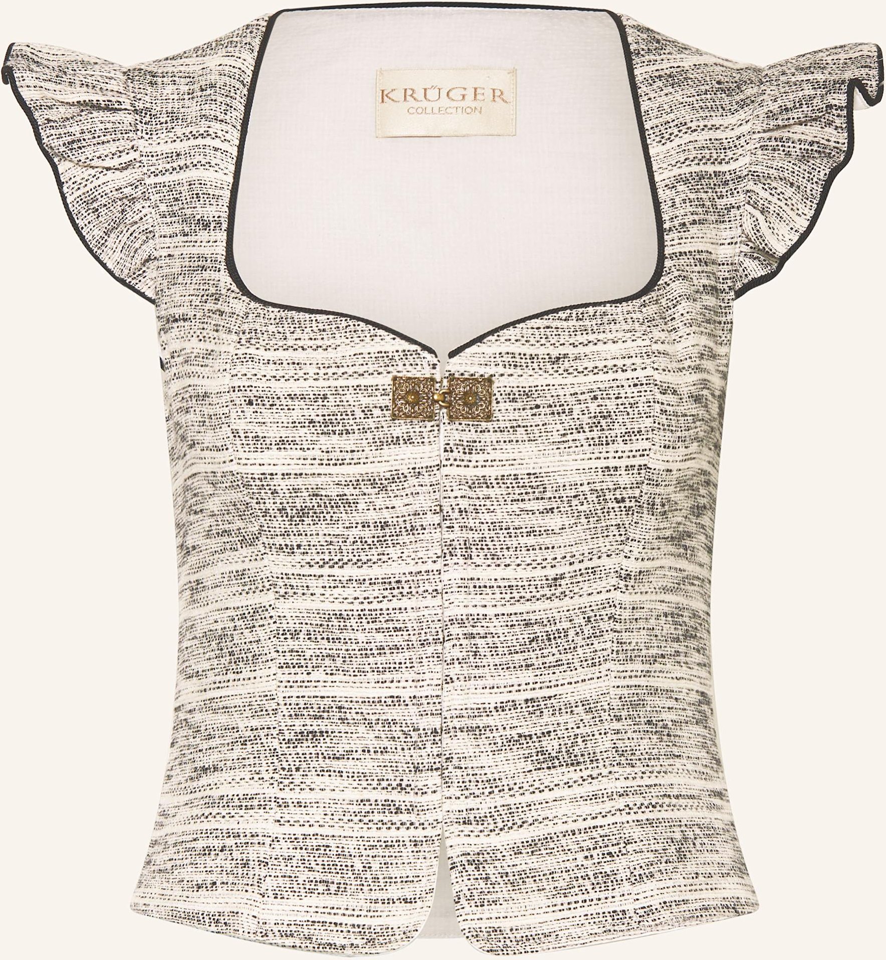 Krüger Trachtenmieder Selestia Aus Tweed weiss