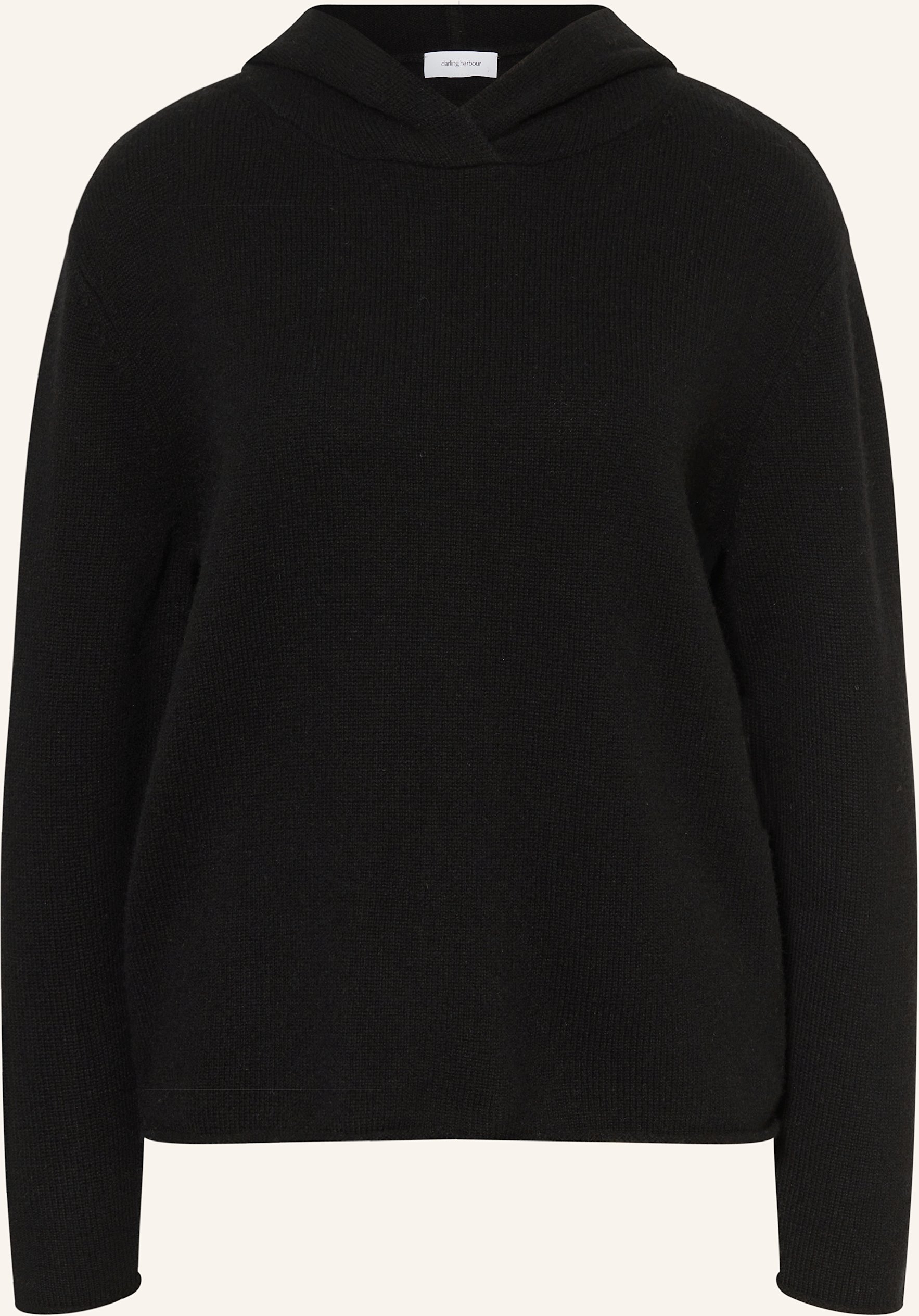 Darling Harbour Strick-Hoodie Mit Cashmere schwarz