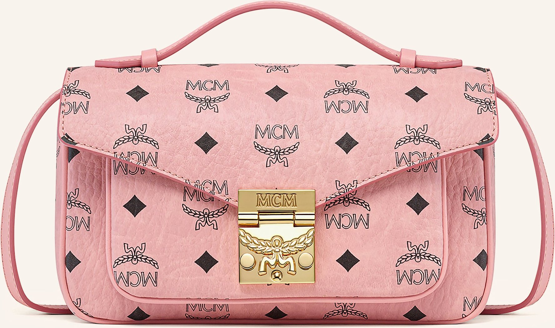 Mcm Umhängetasche Tracy Medium rosa