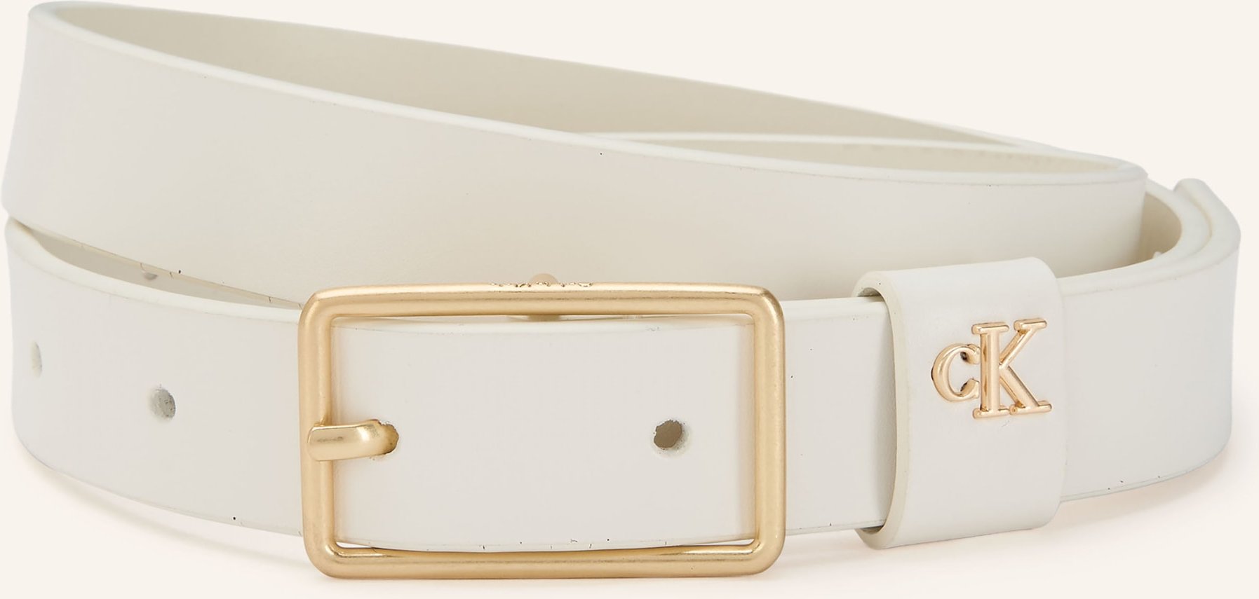 Calvin Klein Ledergürtel weiss