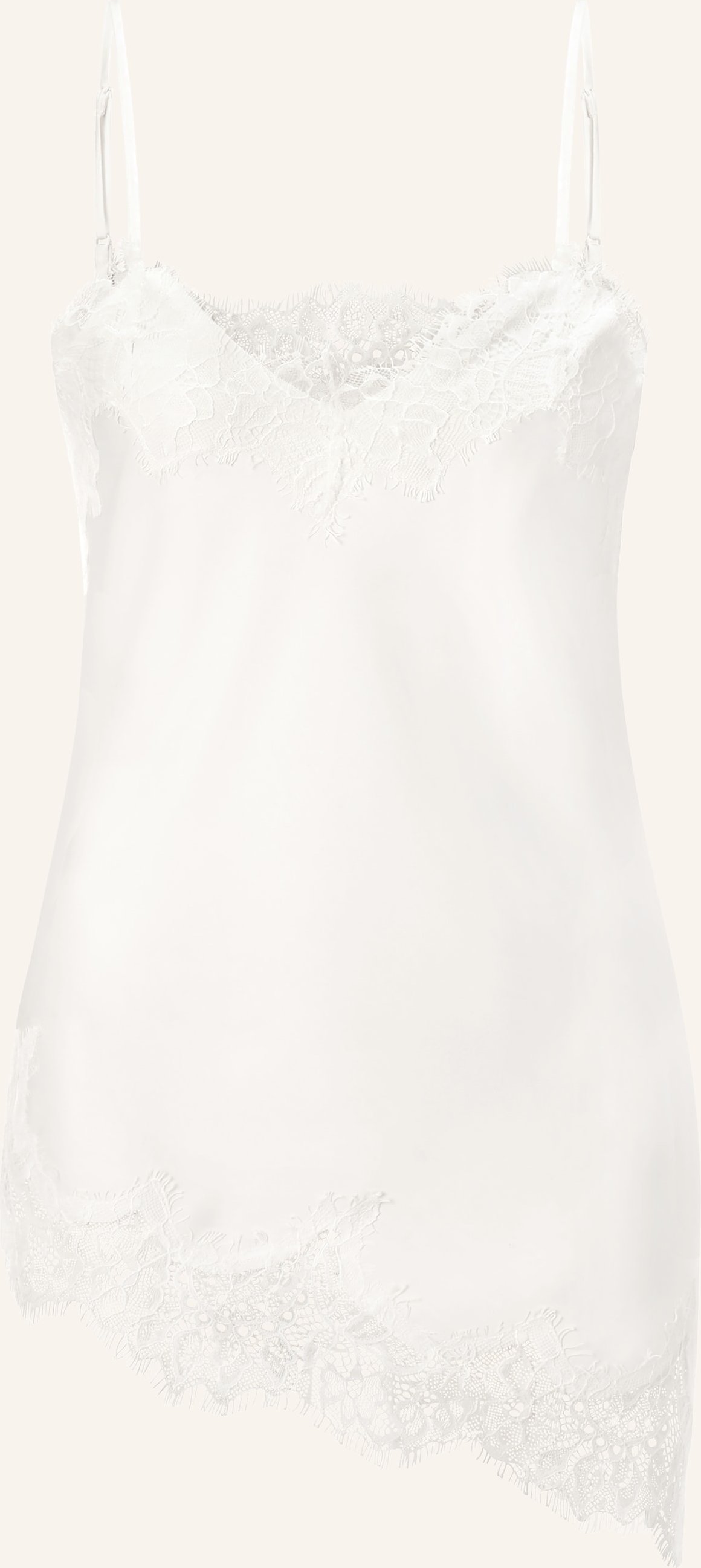 Rich & Royal Satintop Mit Spitze weiss