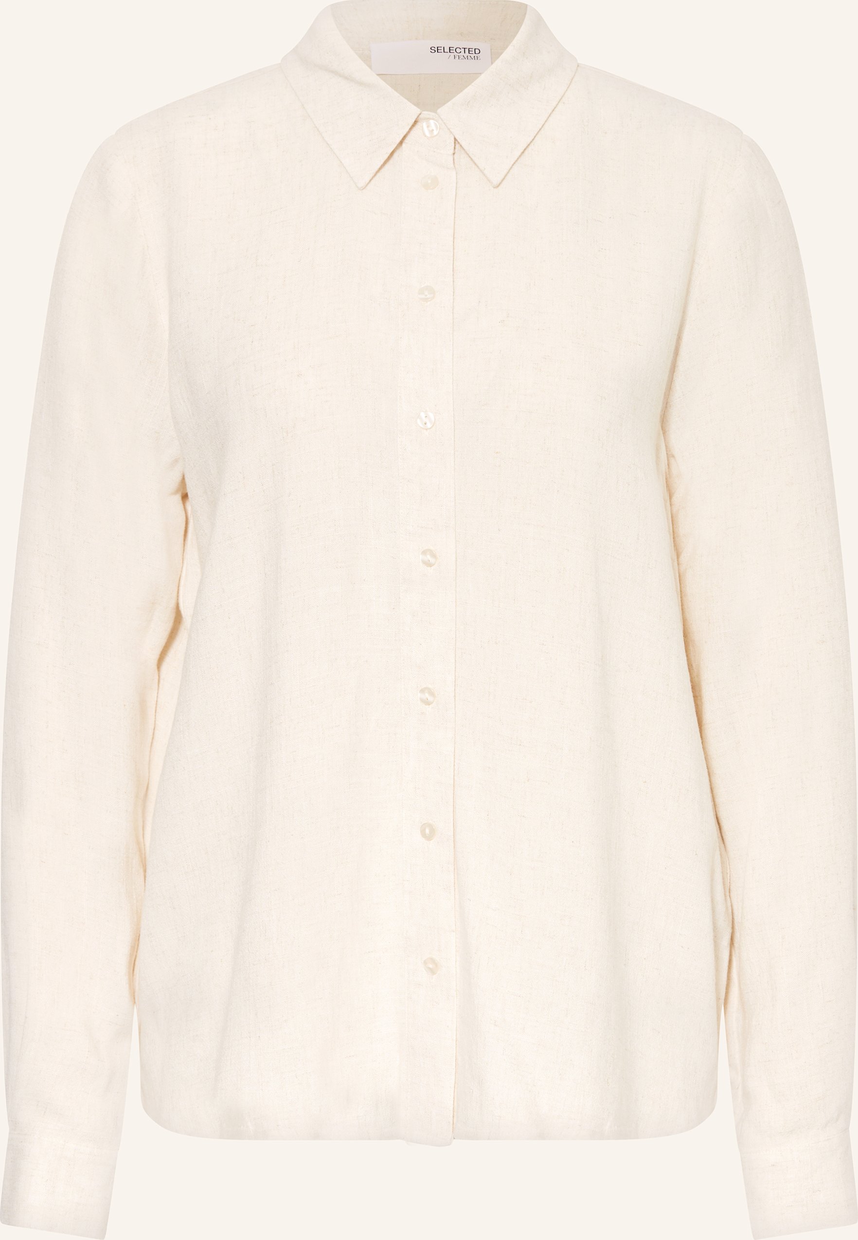 Selected Femme Hemdbluse beige
