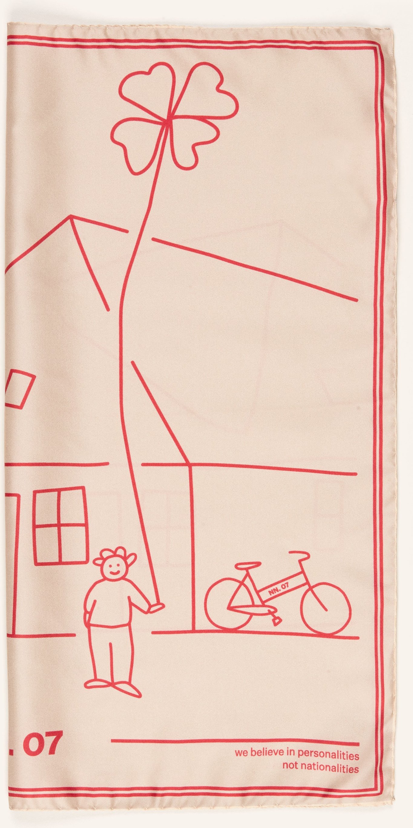 Nn.07 Seidentuch beige