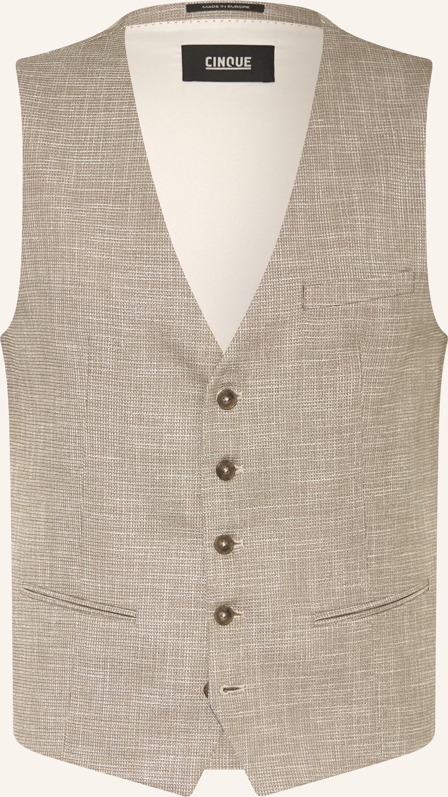 Cinque Anzugweste Civitra Slim Fit beige