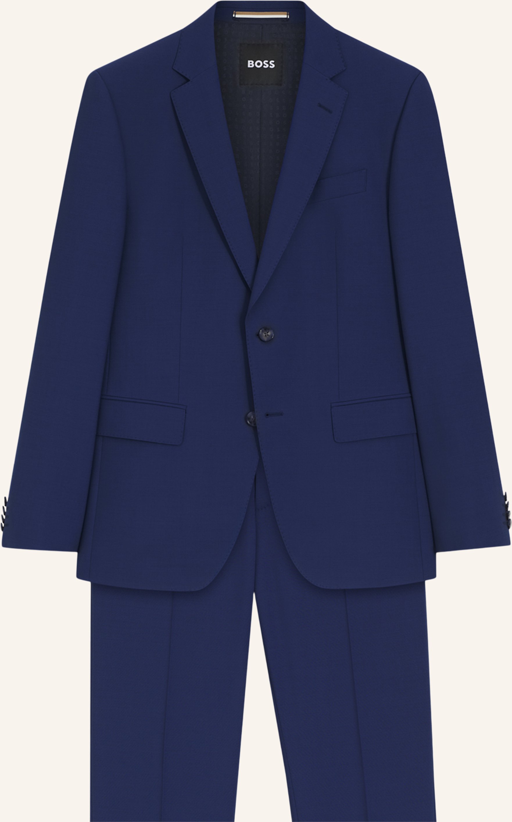 Boss Business Anzug H-Huge-2pcs-224 Slim Fit blau