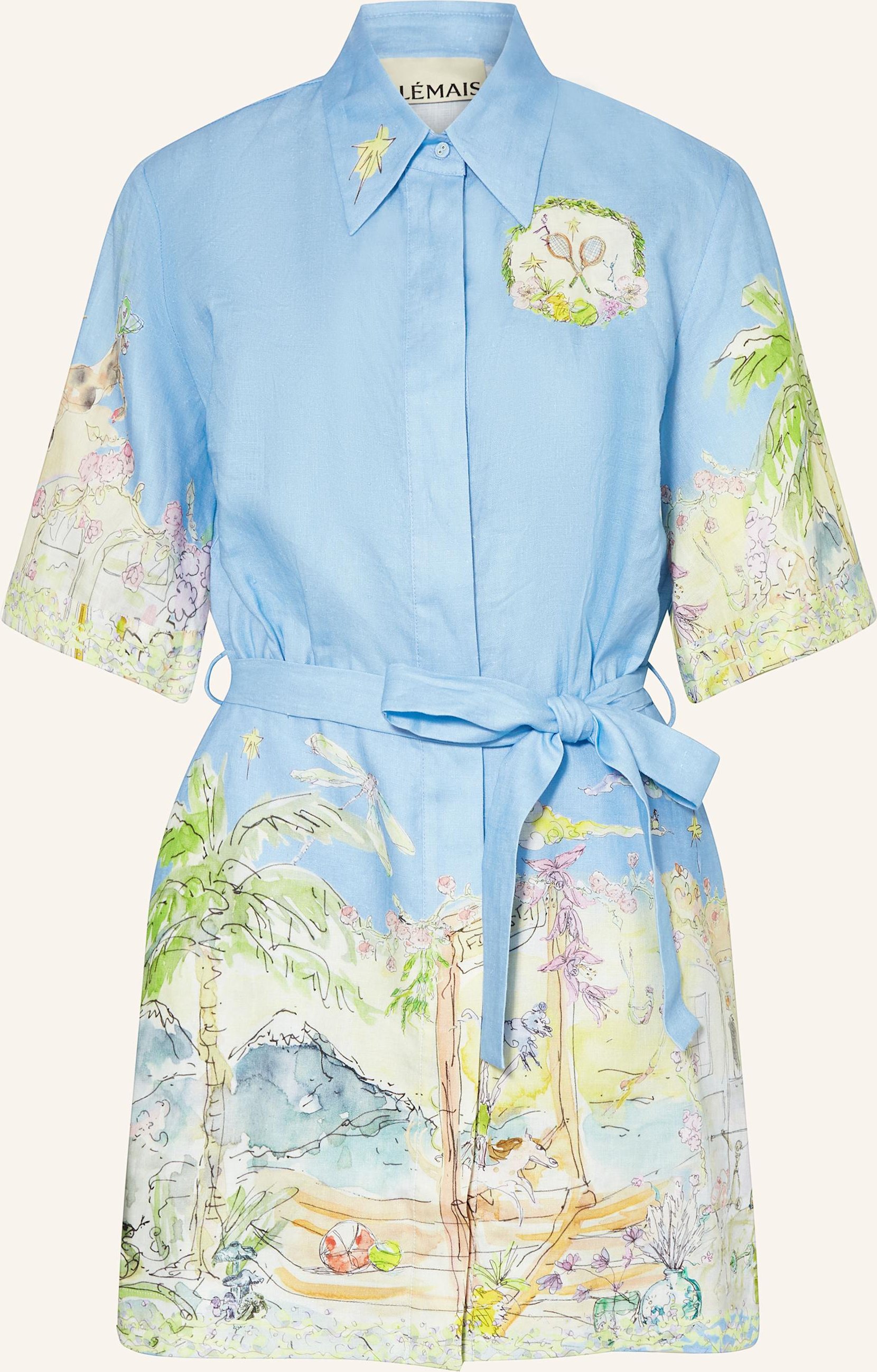 Alémais Hemdblusenkleid Anouk blau