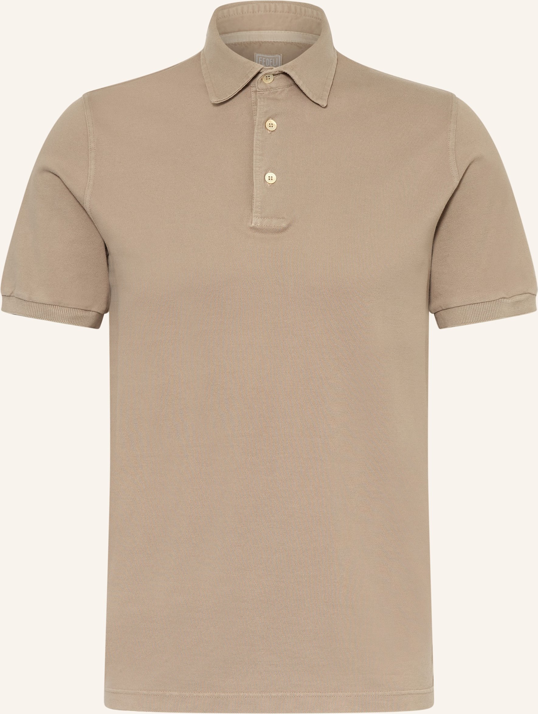 Fedeli Piqué-Poloshirt North beige