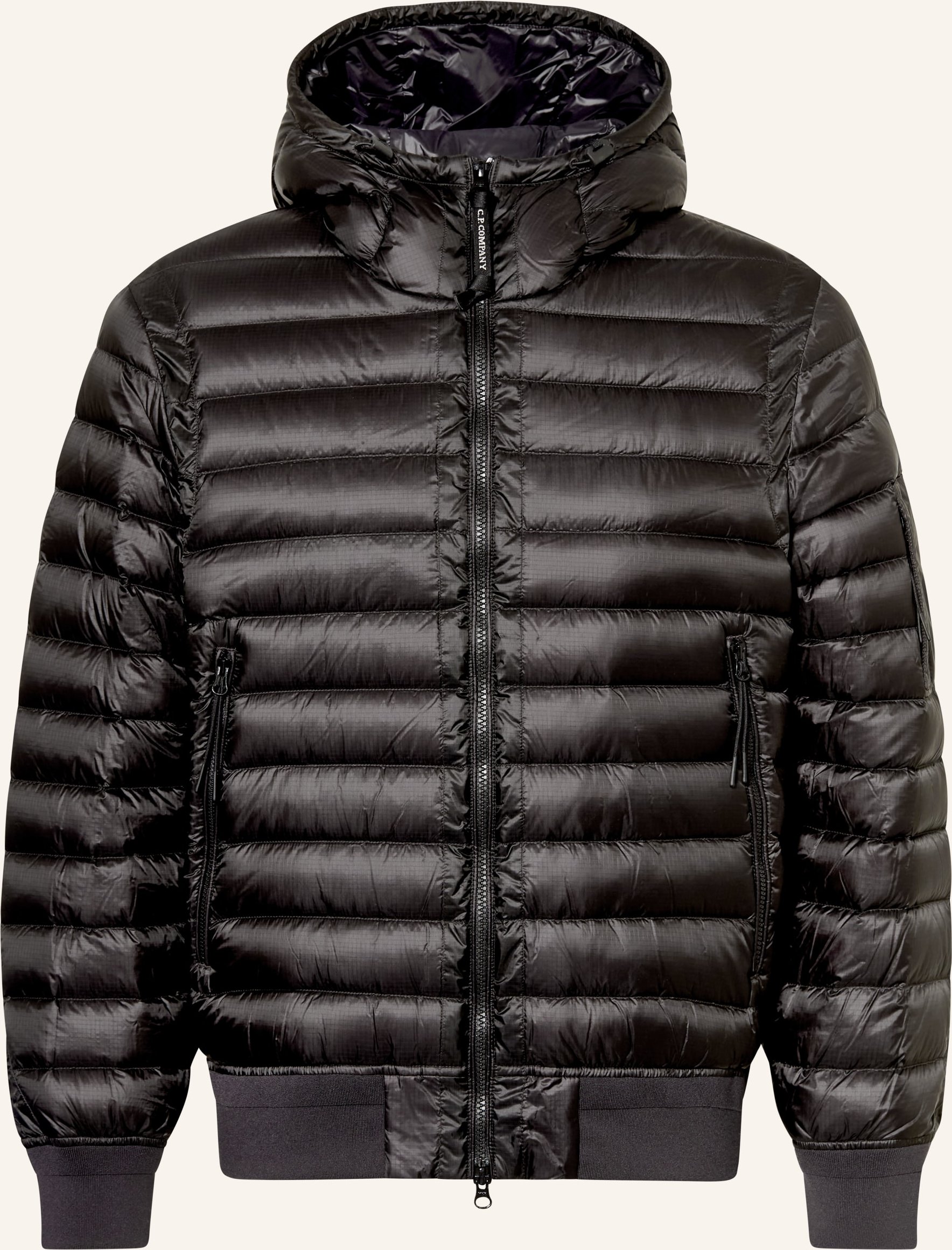 C.P. Company Lightweight-Daunenjacke schwarz