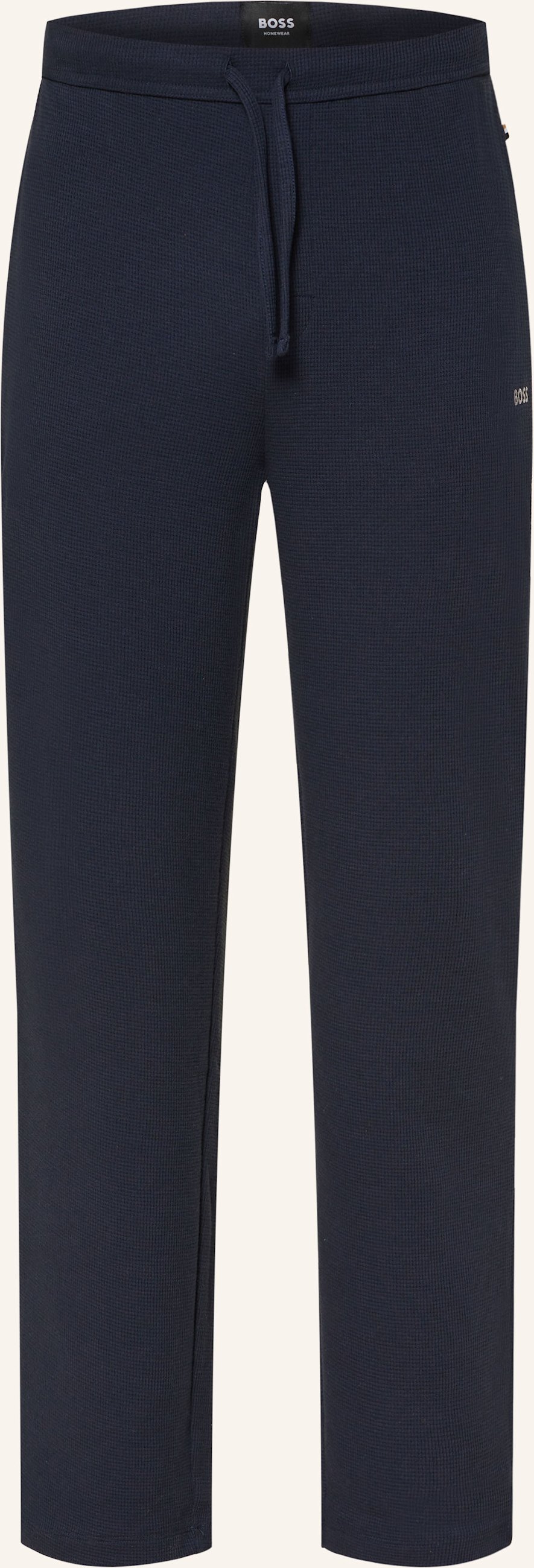 Thumbnail - Boss Schlafhose Waffle blau
