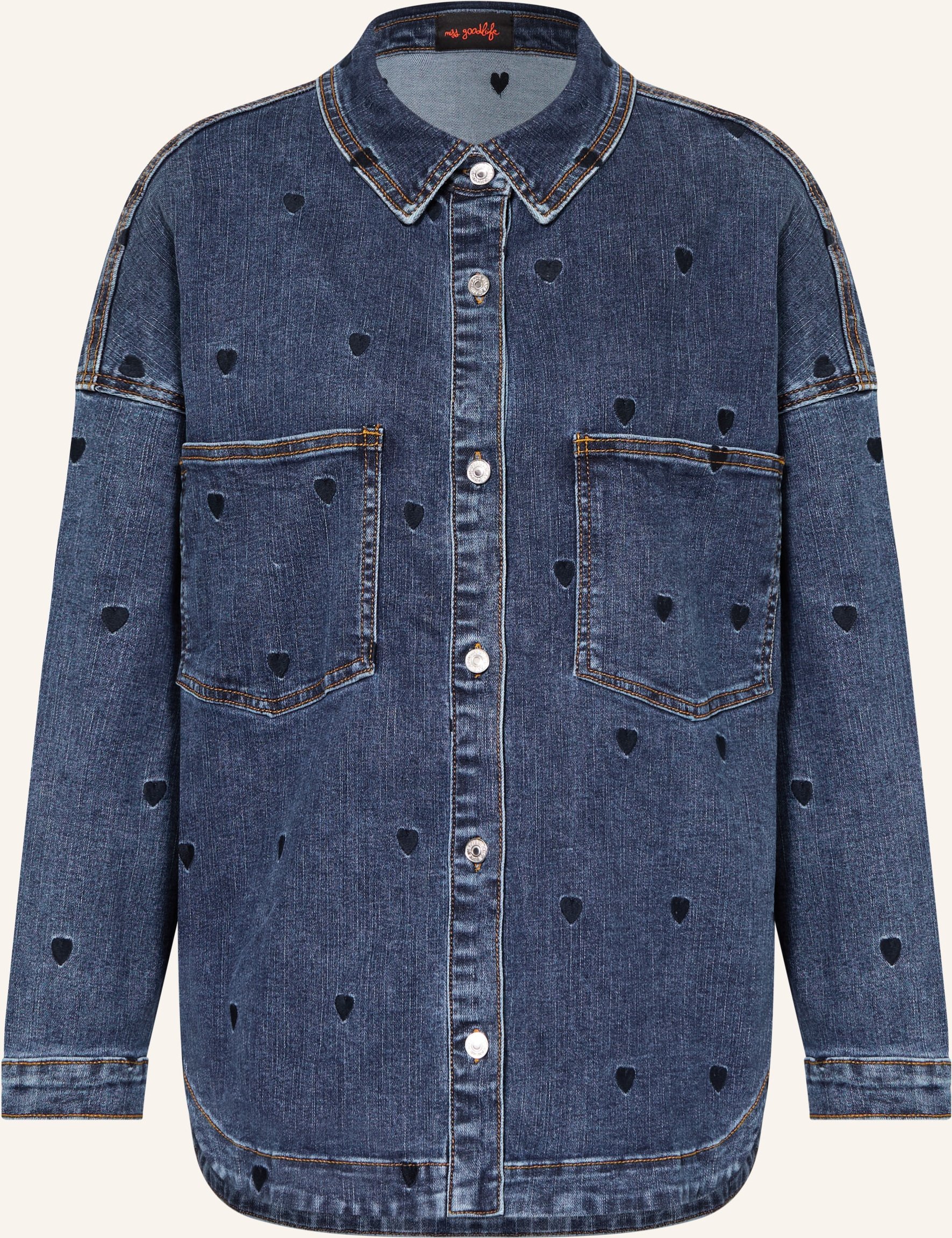 Miss Goodlife Jeansbluse blau