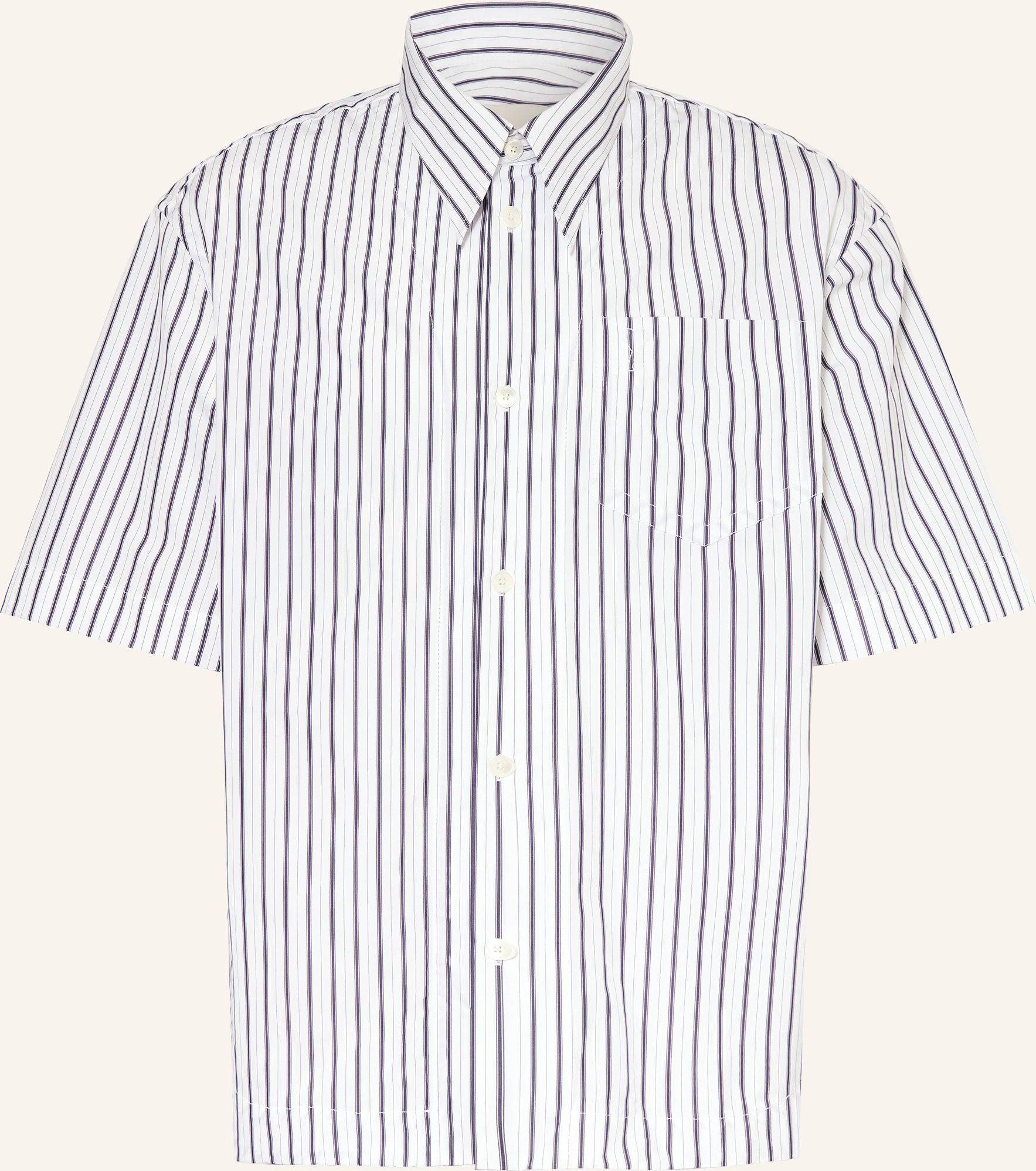 Ami Paris Kurzarm-Hemd Comfort Fit weiss