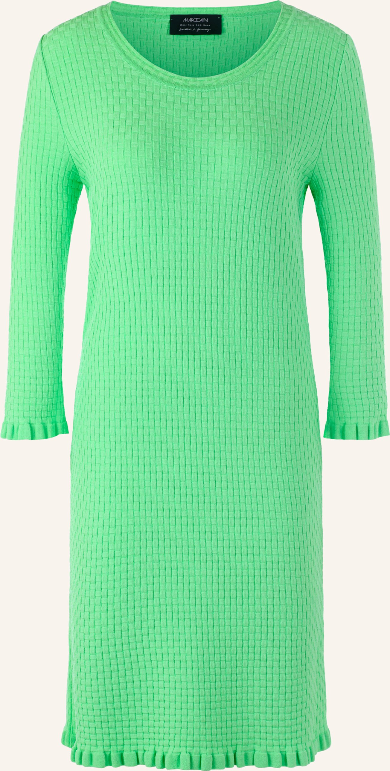 Marc Cain Etuikleid Mit Rüschen gruen