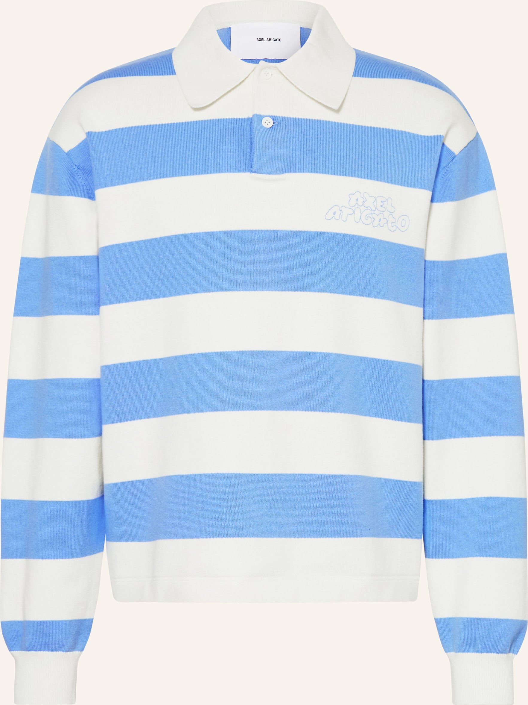 Axel Arigato Strick-Rugbyshirt Rey Mit Merinowolle blau