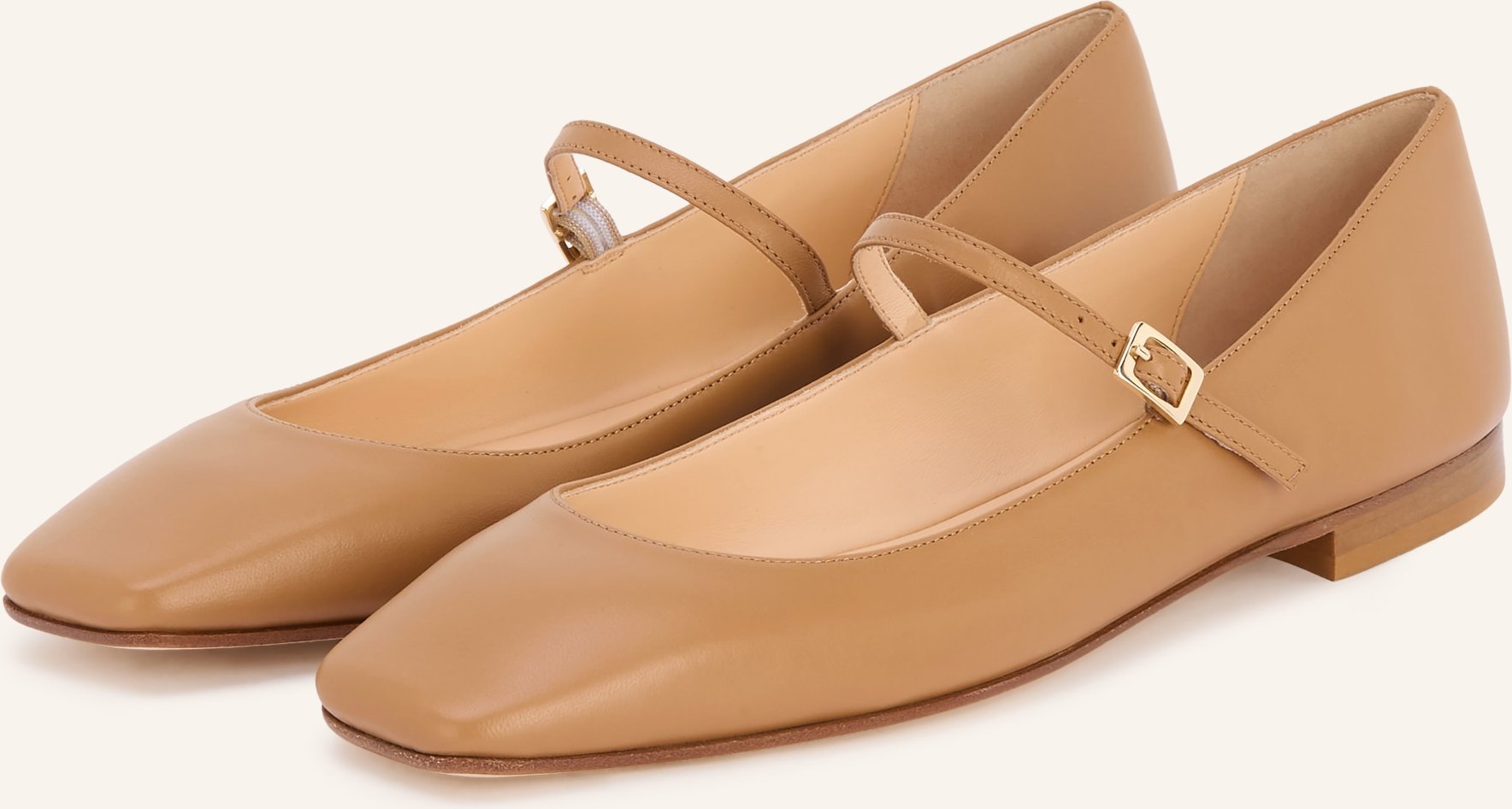 Prosperine Mary-Jane-Ballerinas braun