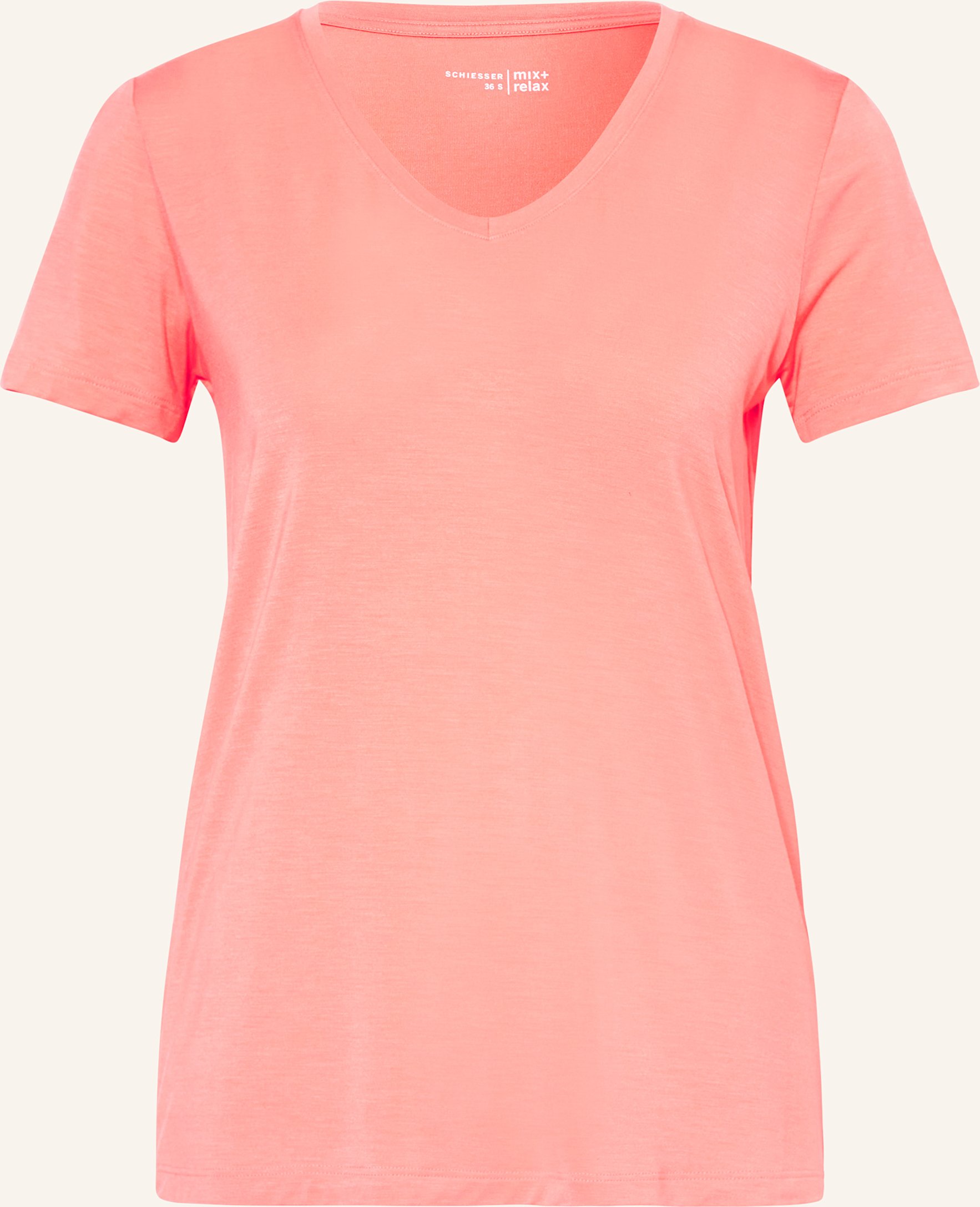 Schiesser Schlafshirt Mix+Relax orange