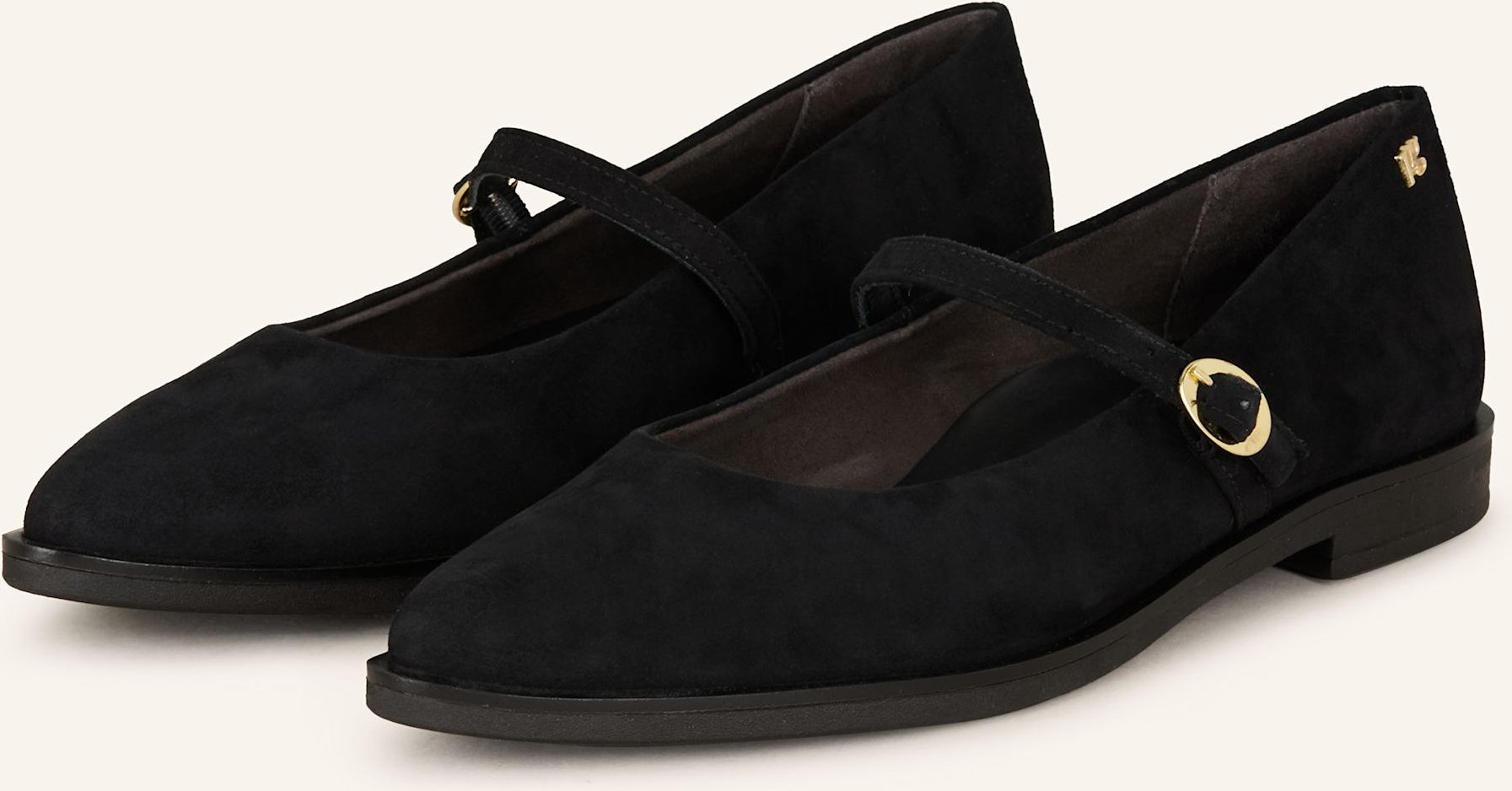 Paul Green Mary-Jane-Ballerinas schwarz