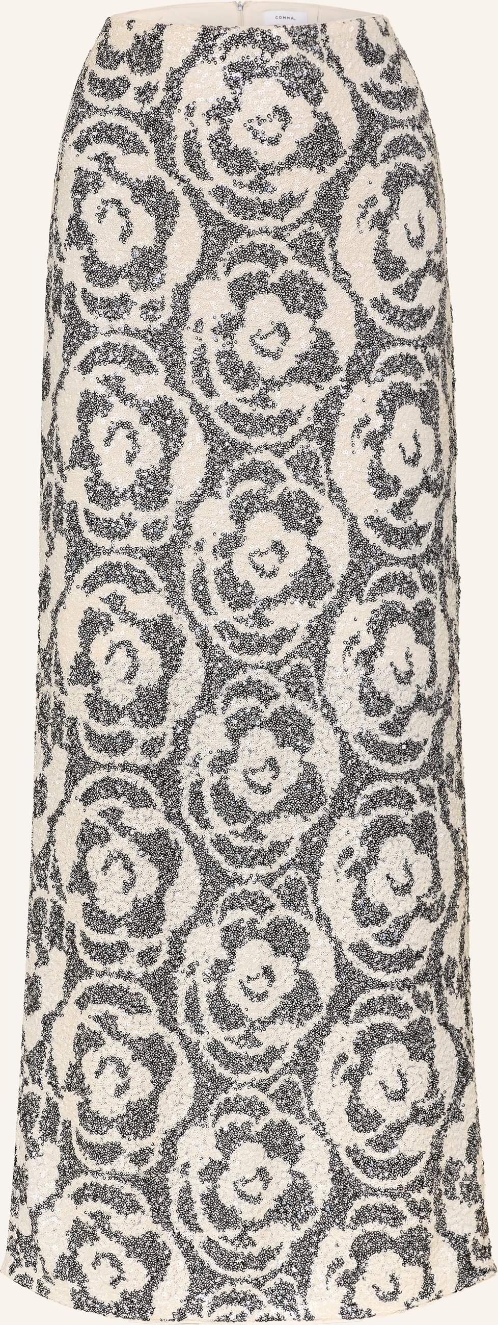 Comma Rock Mit Pailletten weiss