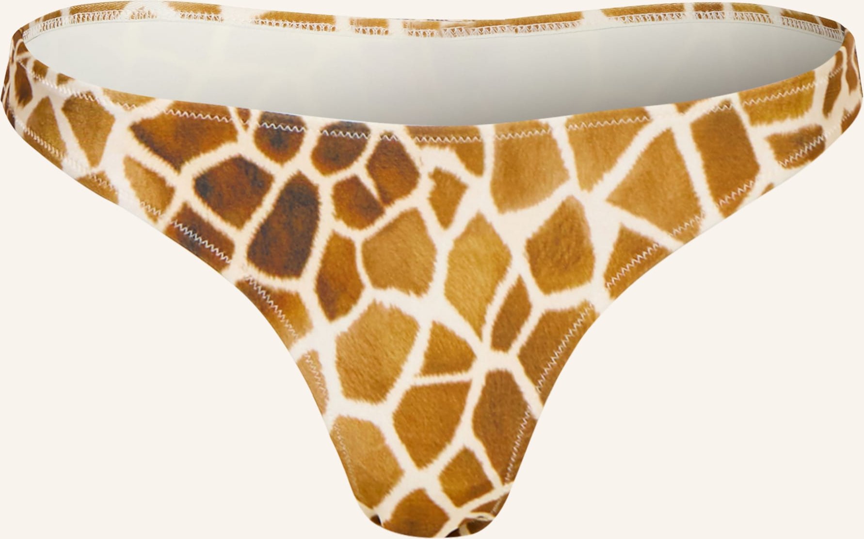 Mrs & Hugs High-Waist-Bikini-Hose braun