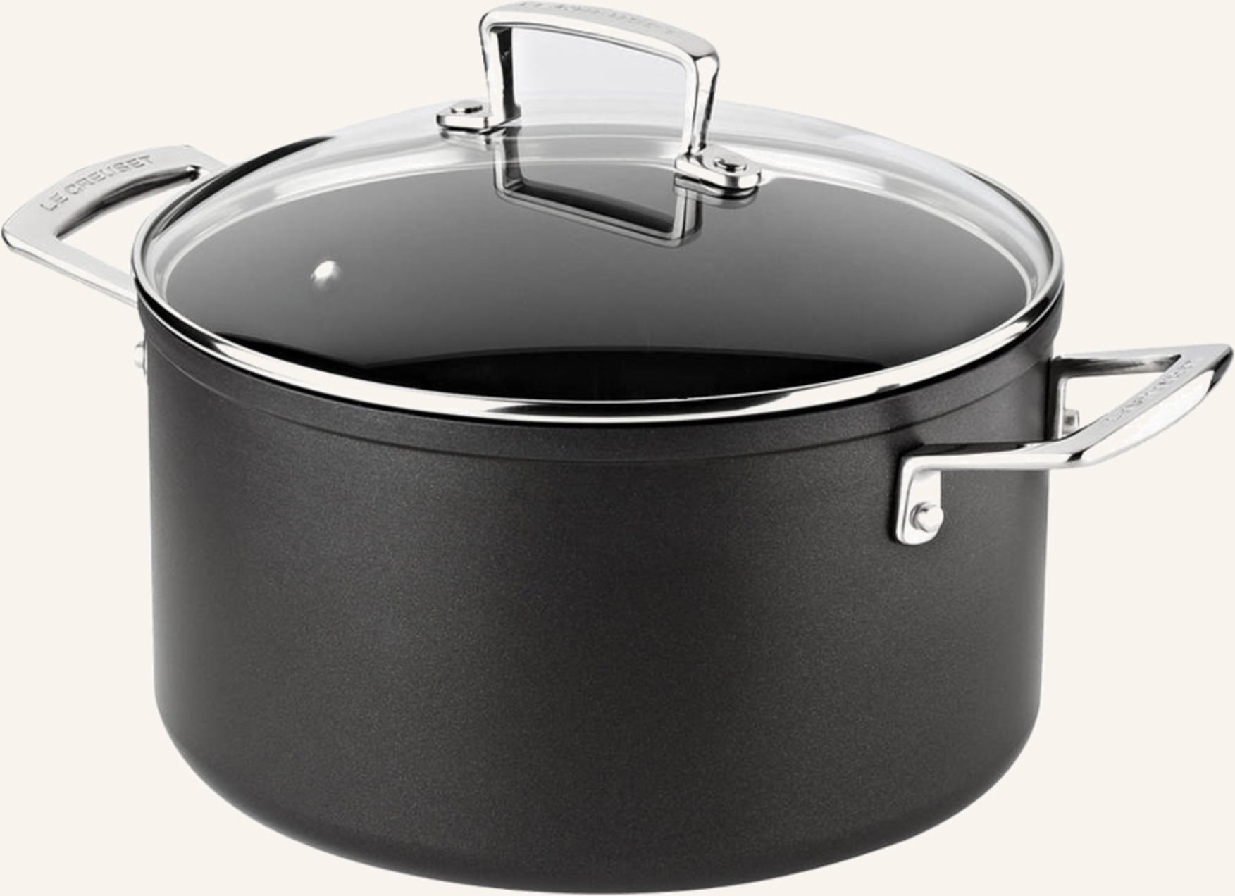 Le Creuset Fleischtopf Aluminium Antihaft schwarz