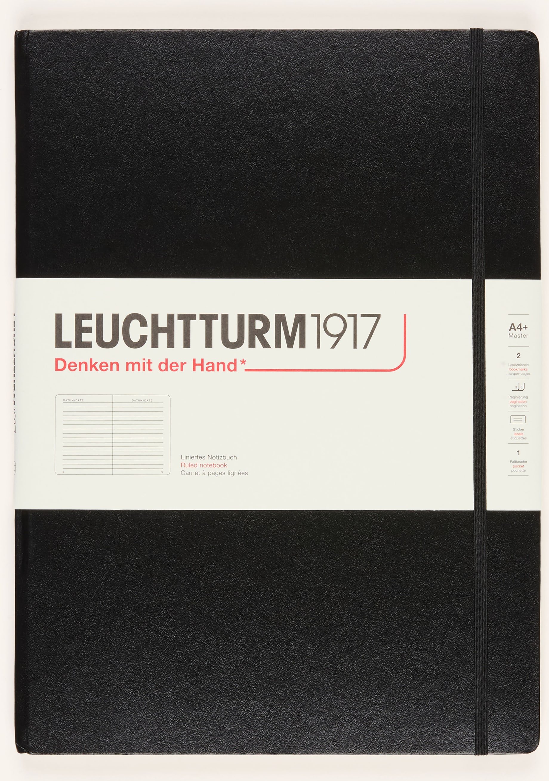 leuchtturm1917 Notizbuch Master Slim schwarz
