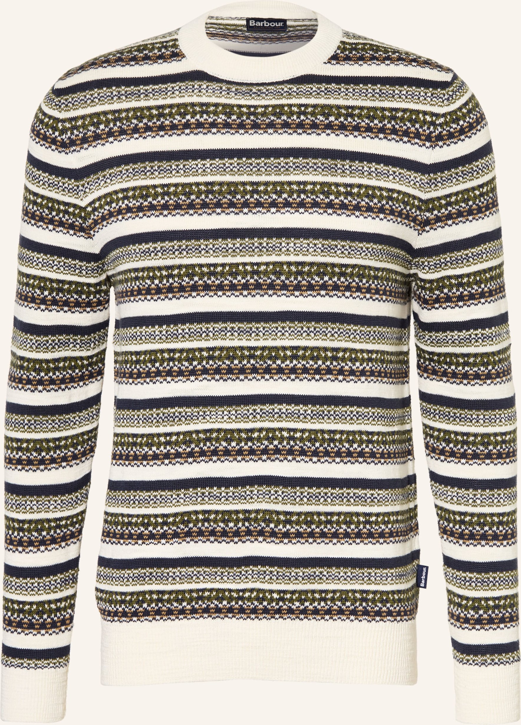 Barbour Pullover Topcliffe weiss