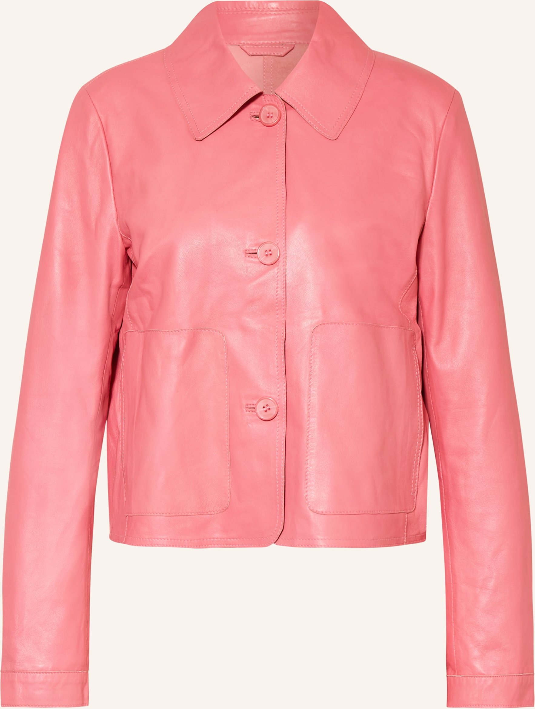 Milestone Lederjacke Msammi pink