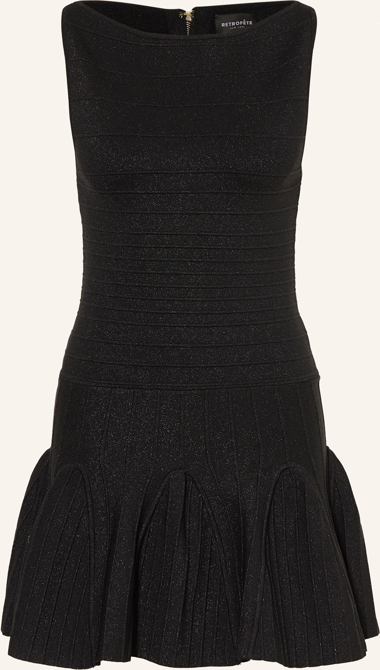 Thumbnail - Retrofête Cocktailkleid Audrina Mit Glitzergarn schwarz
