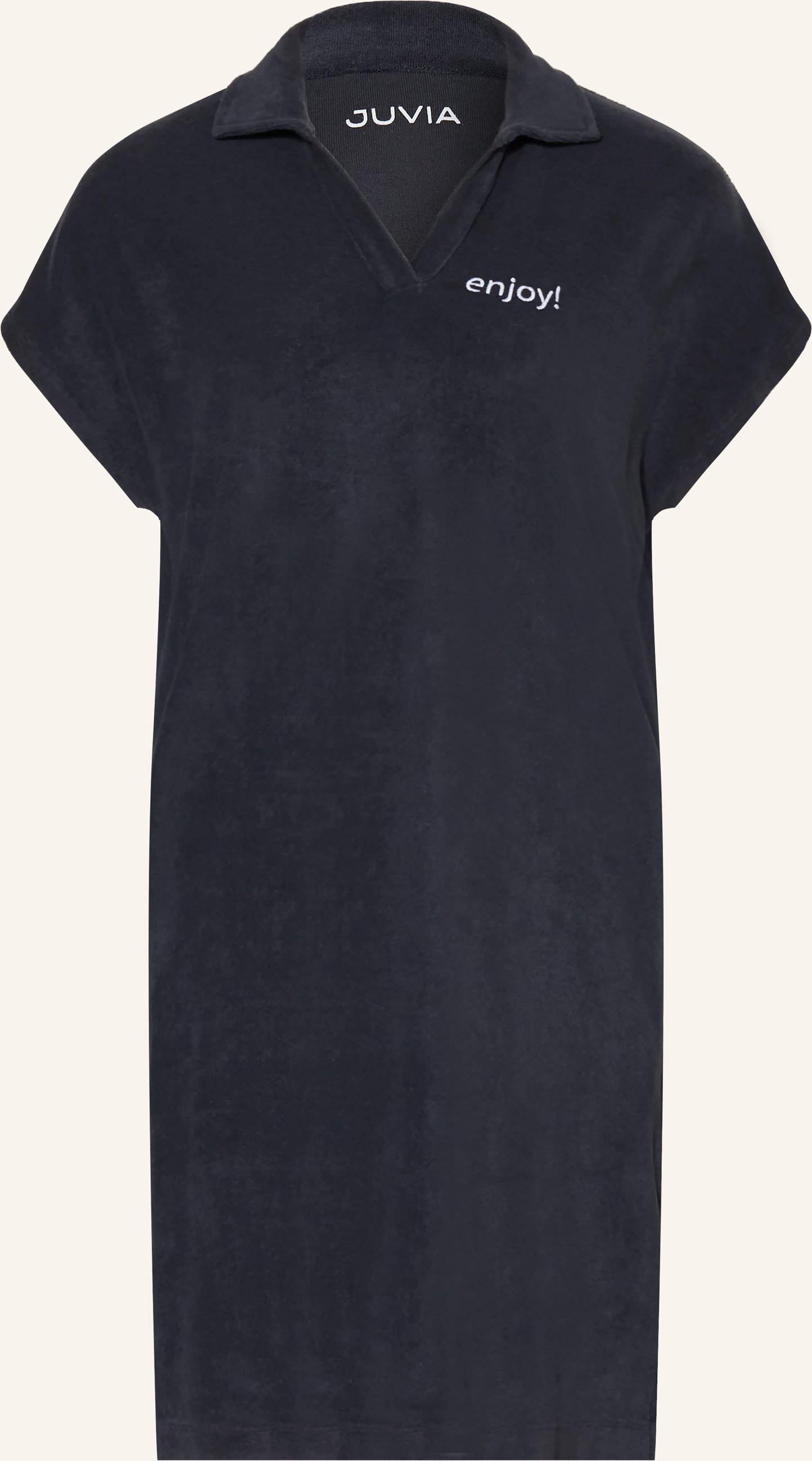Juvia Frottee-Polokleid Selina blau