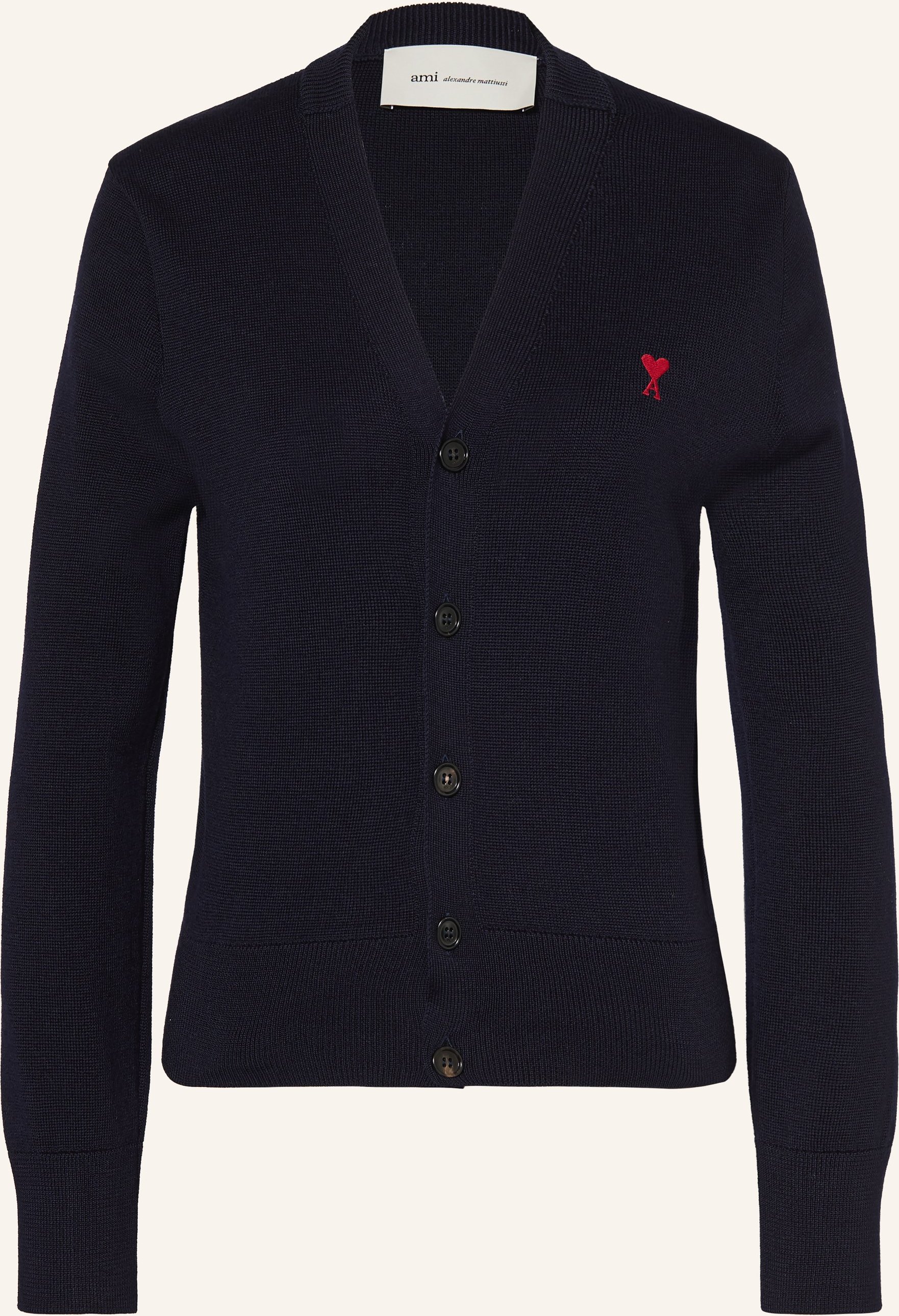 Ami Paris Strickjacke Aus Merinowolle blau