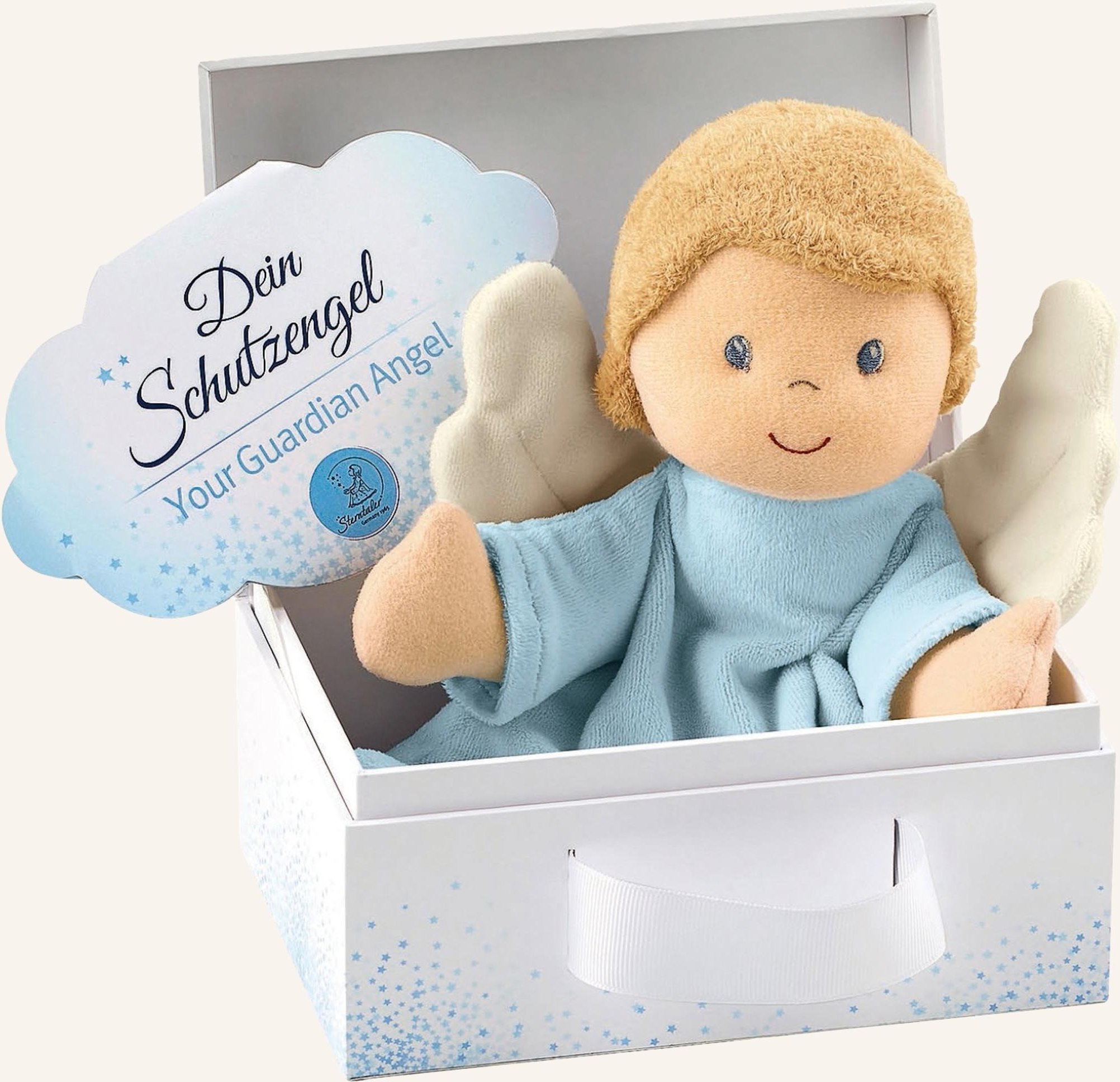 Thumbnail - Sterntaler Schmusetuch M Schutzengel weiss