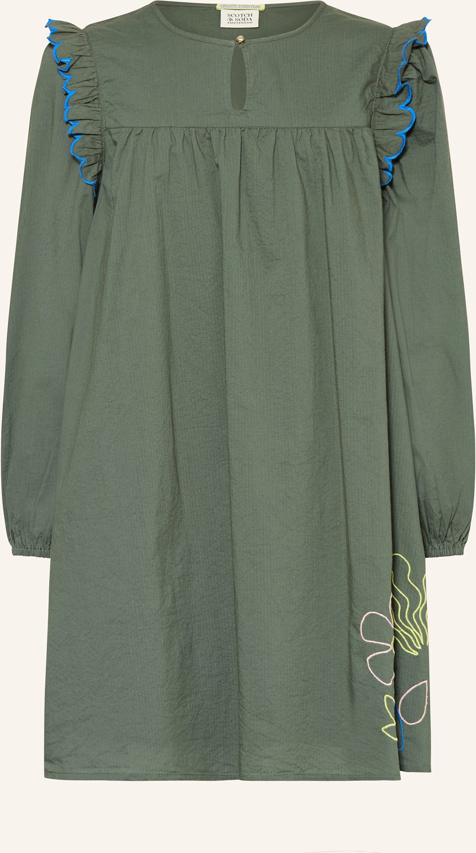 Scotch & Soda Kleid Mit Rüschen gruen