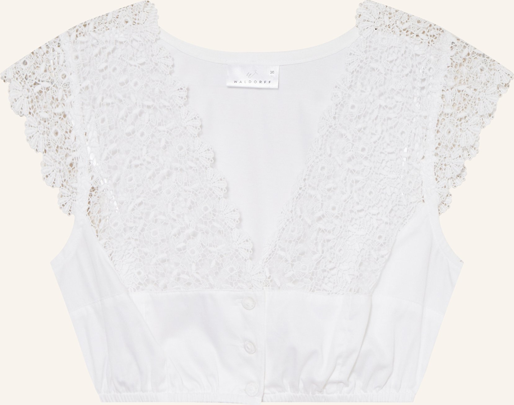 Waldorff Dirndlbluse weiss